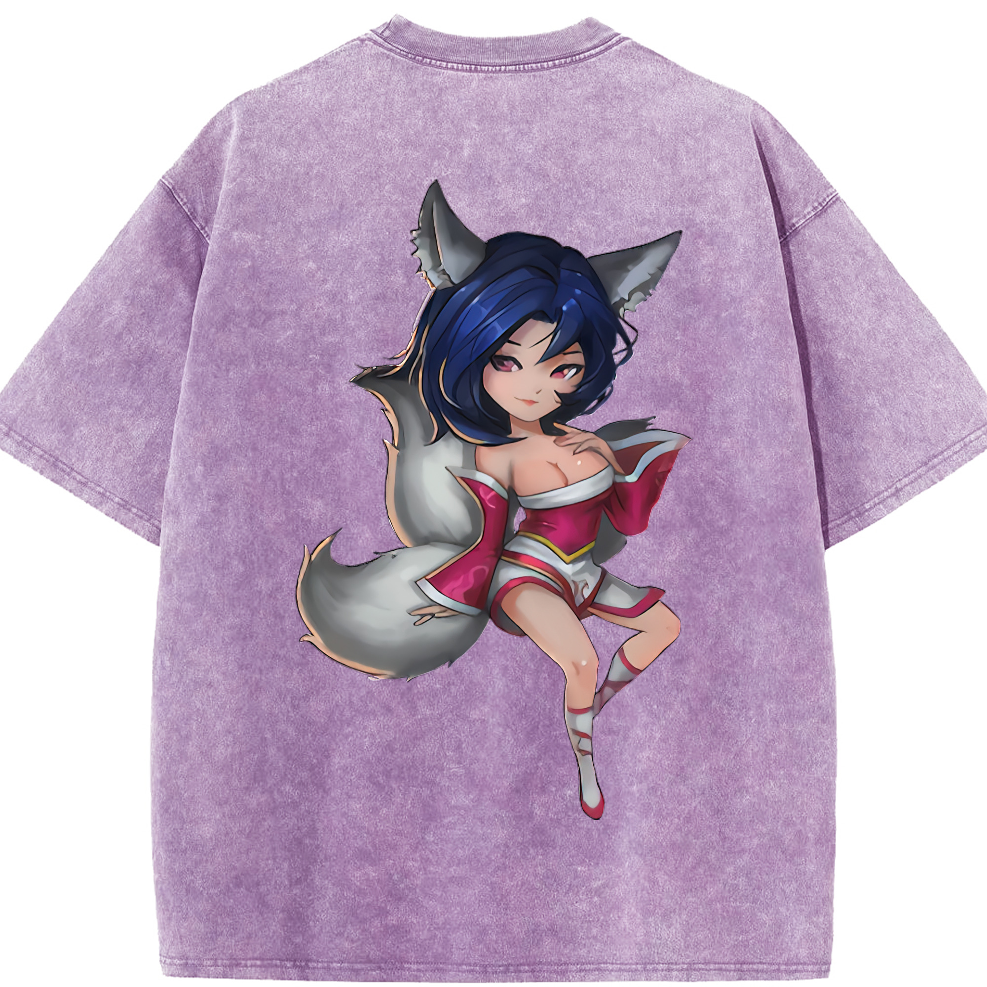 リーグ・オブ・レジェンド League of Legends LOL 綿100% ヴィンテージ風 半袖Tシャツ（背面プリント）