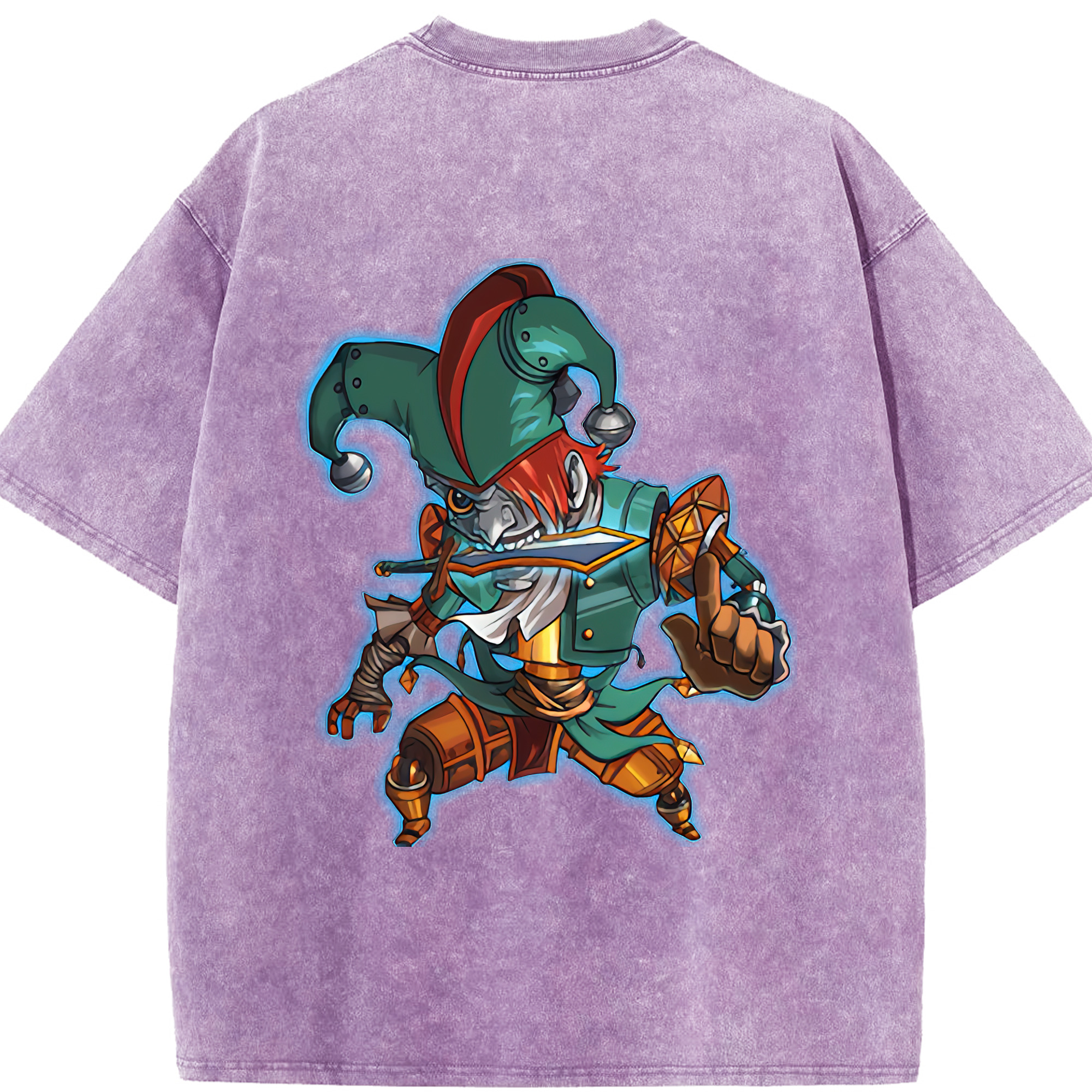 リーグ・オブ・レジェンド League of Legends LOL 綿100% ヴィンテージ風 半袖Tシャツ（背面プリント）