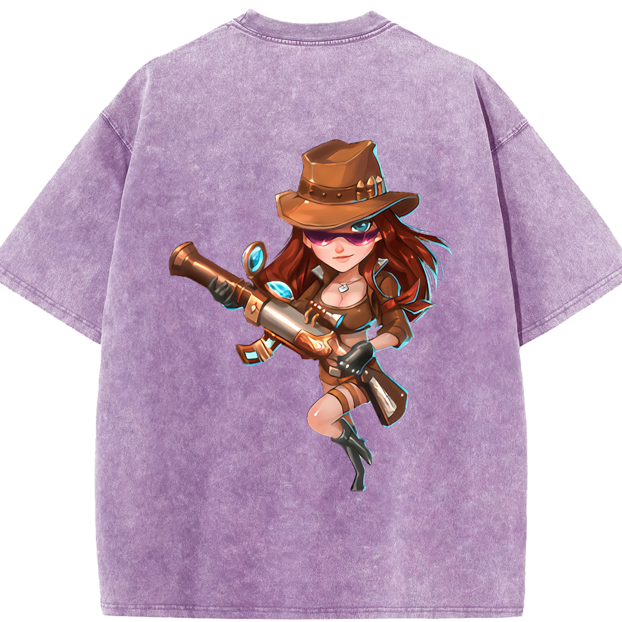 リーグ・オブ・レジェンド League of Legends LOL 綿100% ヴィンテージ風 半袖Tシャツ（背面プリント）