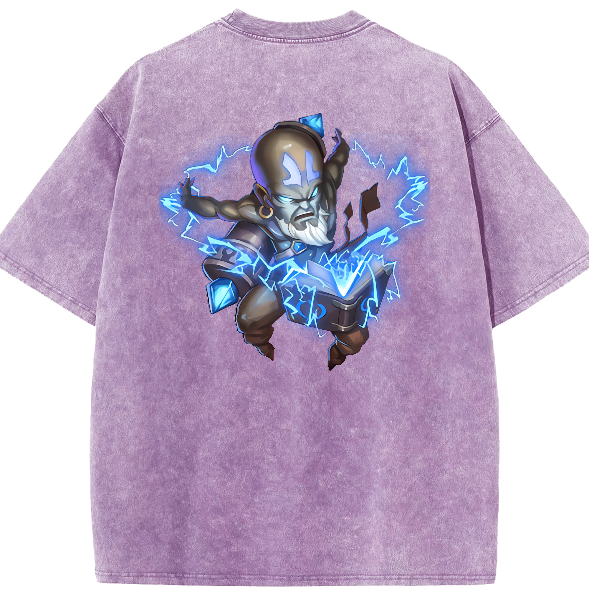 リーグ・オブ・レジェンド League of Legends LOL 綿100% ヴィンテージ風 半袖Tシャツ（背面プリント）