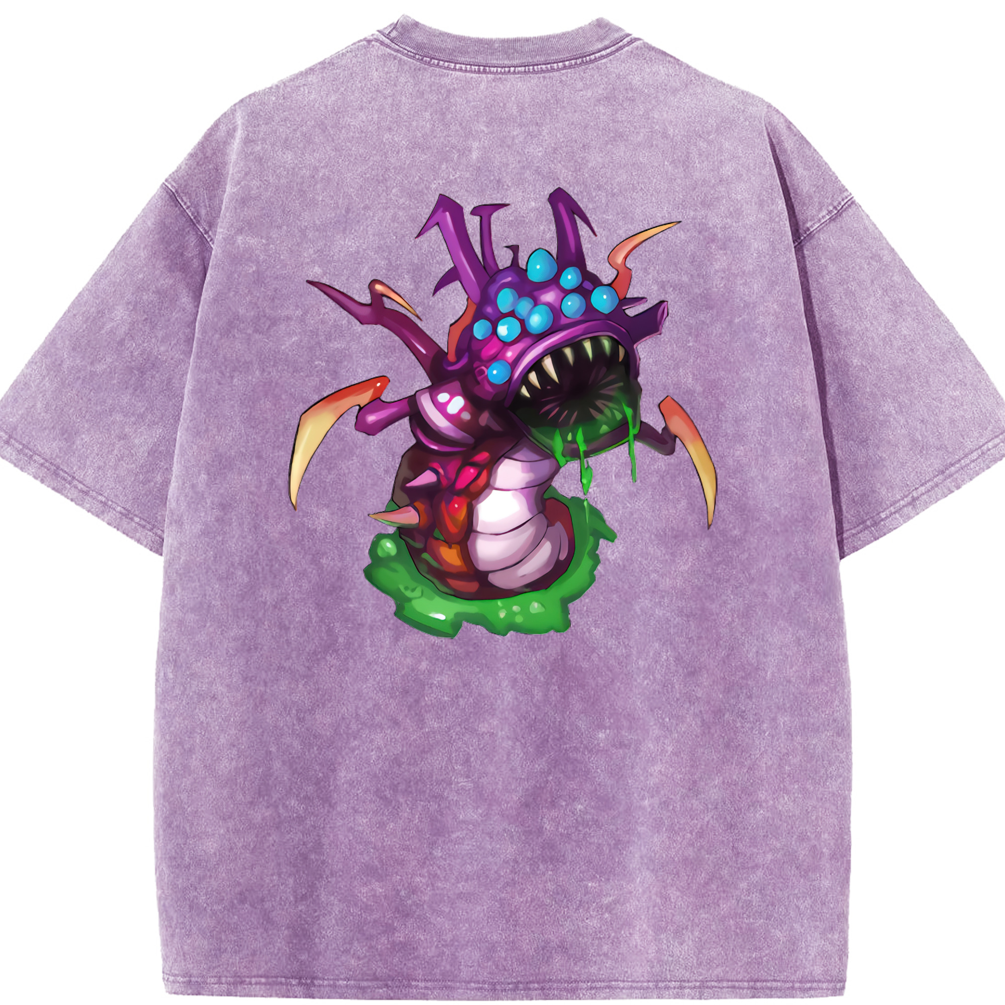 リーグ・オブ・レジェンド League of Legends LOL 綿100% ヴィンテージ風 半袖Tシャツ（背面プリント）