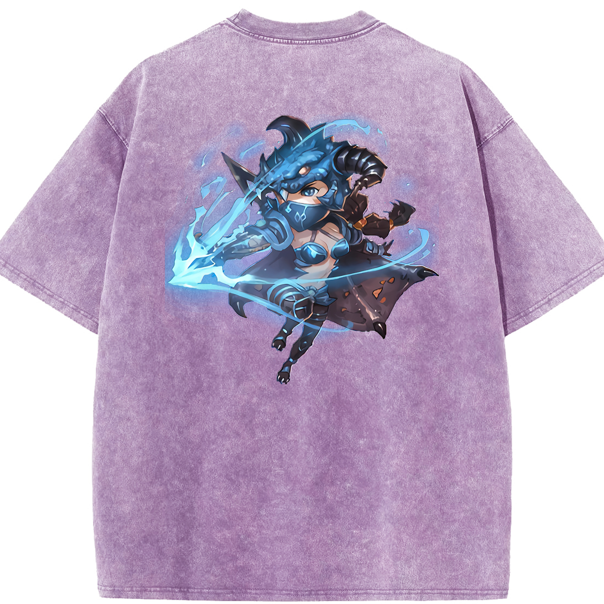 リーグ・オブ・レジェンド League of Legends LOL 綿100% ヴィンテージ風 半袖Tシャツ（背面プリント）