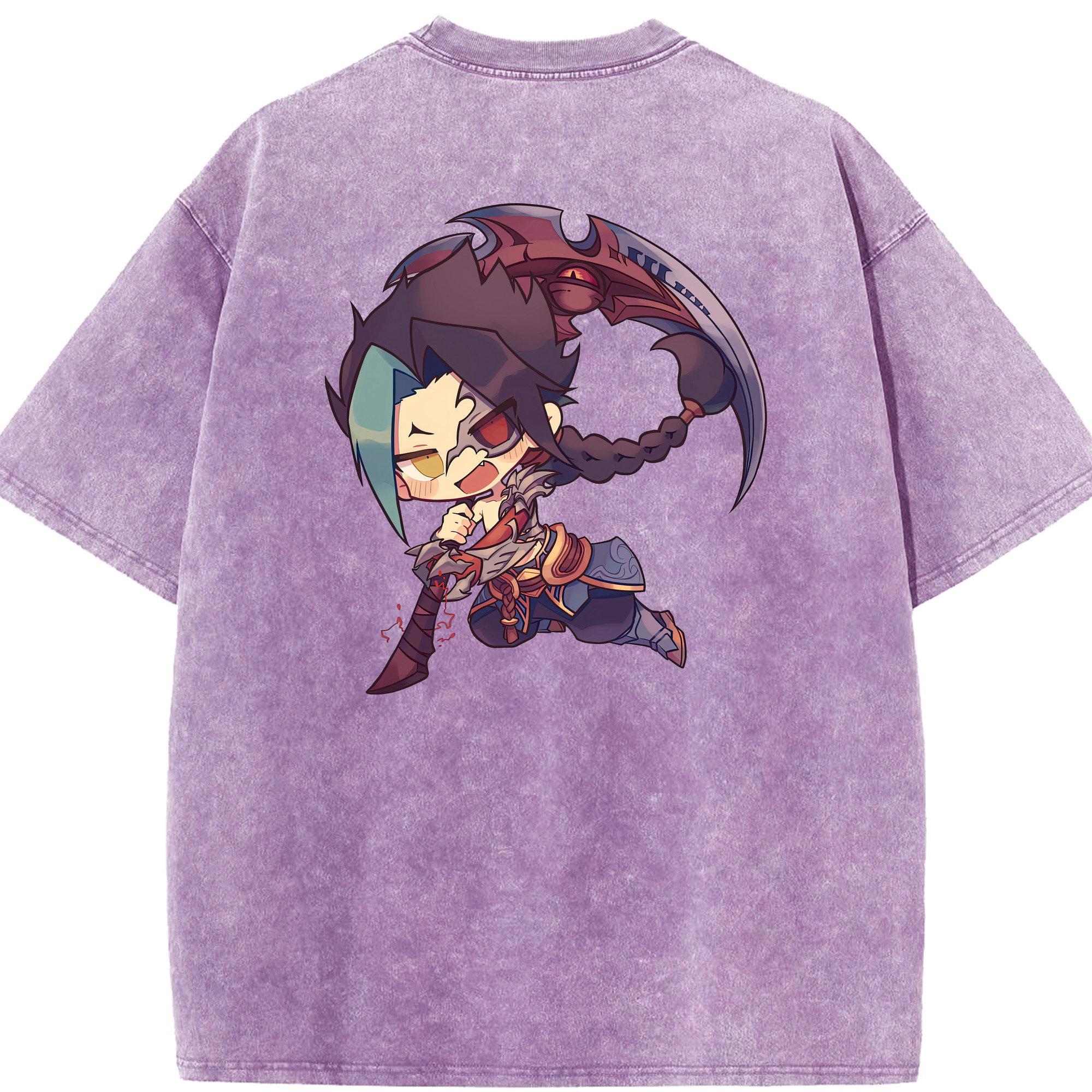 リーグ・オブ・レジェンド League of Legends LOL 綿100% ヴィンテージ風 半袖Tシャツ（背面プリント）