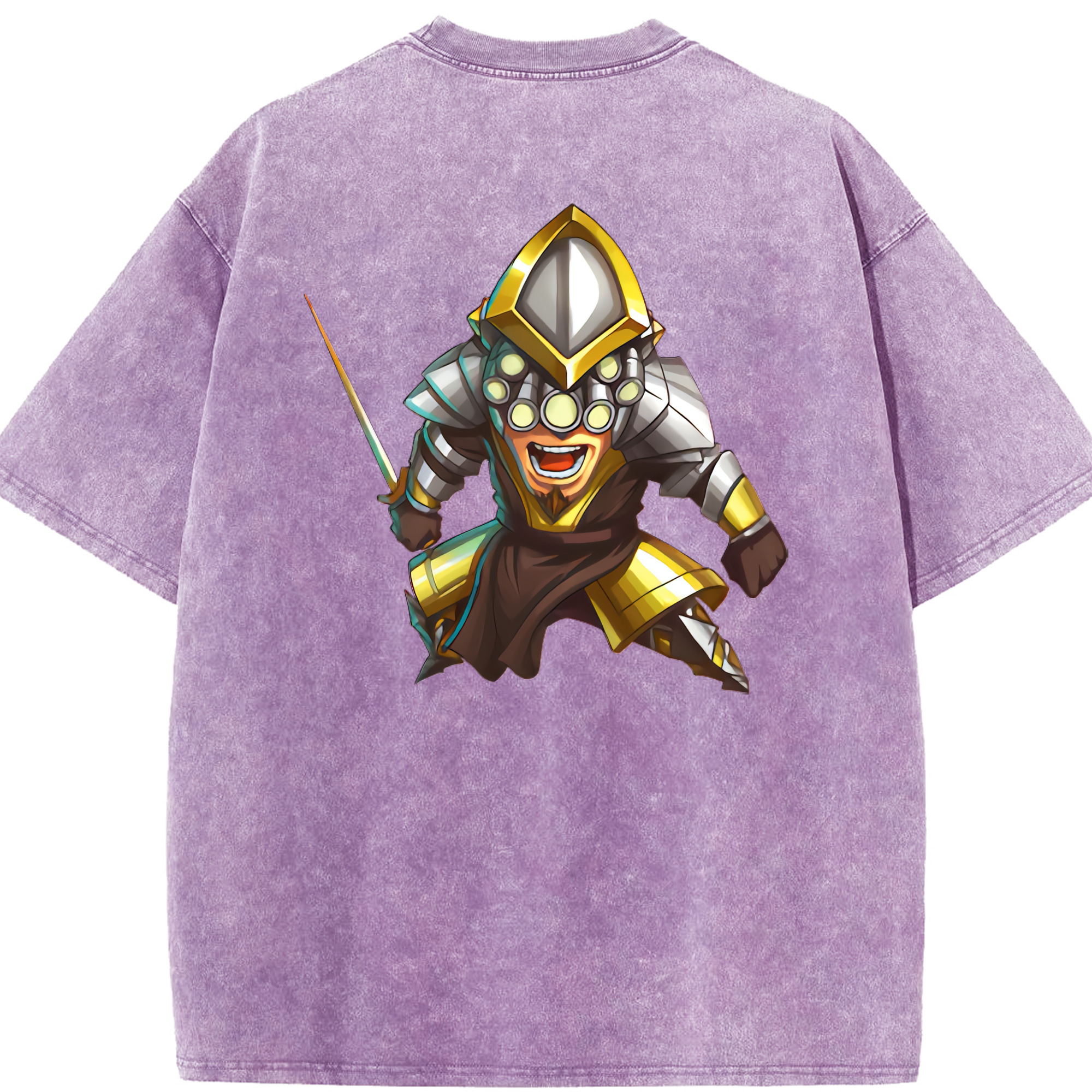 リーグ・オブ・レジェンド League of Legends LOL 綿100% ヴィンテージ風 半袖Tシャツ（背面プリント）