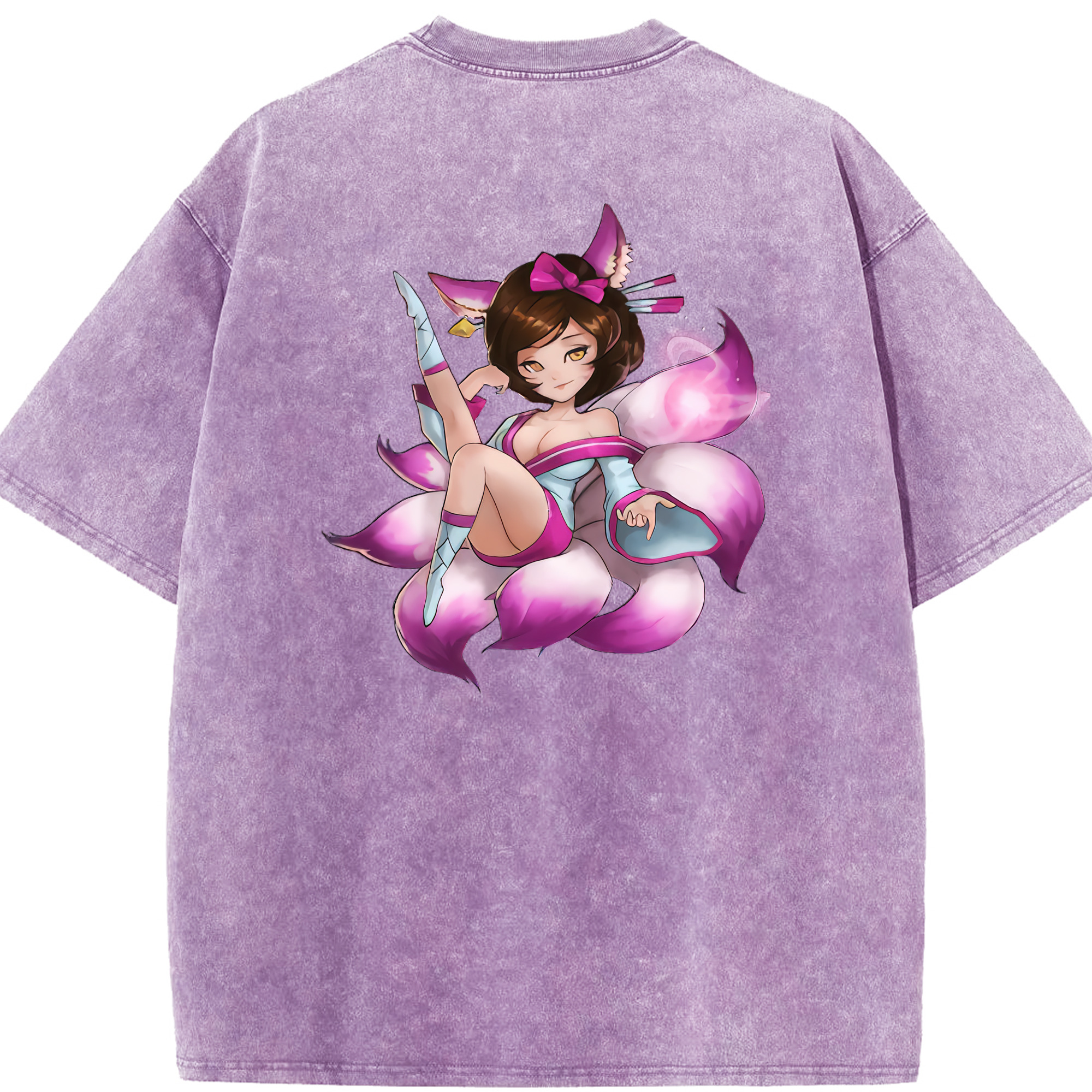 リーグ・オブ・レジェンド League of Legends LOL 綿100% ヴィンテージ風 半袖Tシャツ（背面プリント）