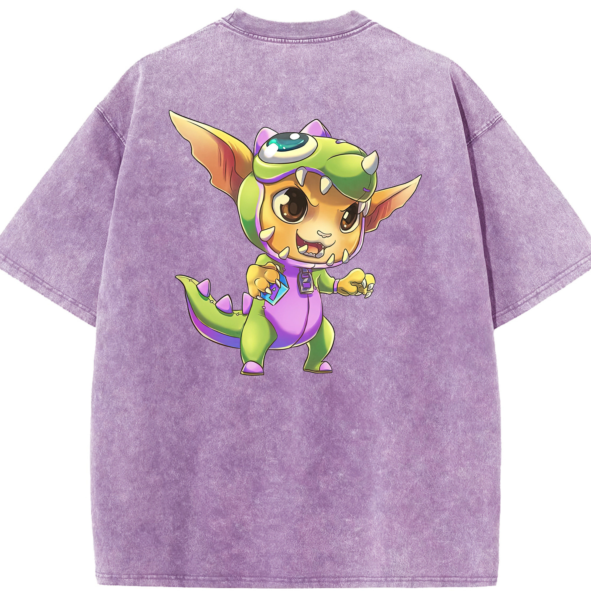 リーグ・オブ・レジェンド League of Legends LOL 綿100% ヴィンテージ風 半袖Tシャツ（背面プリント）