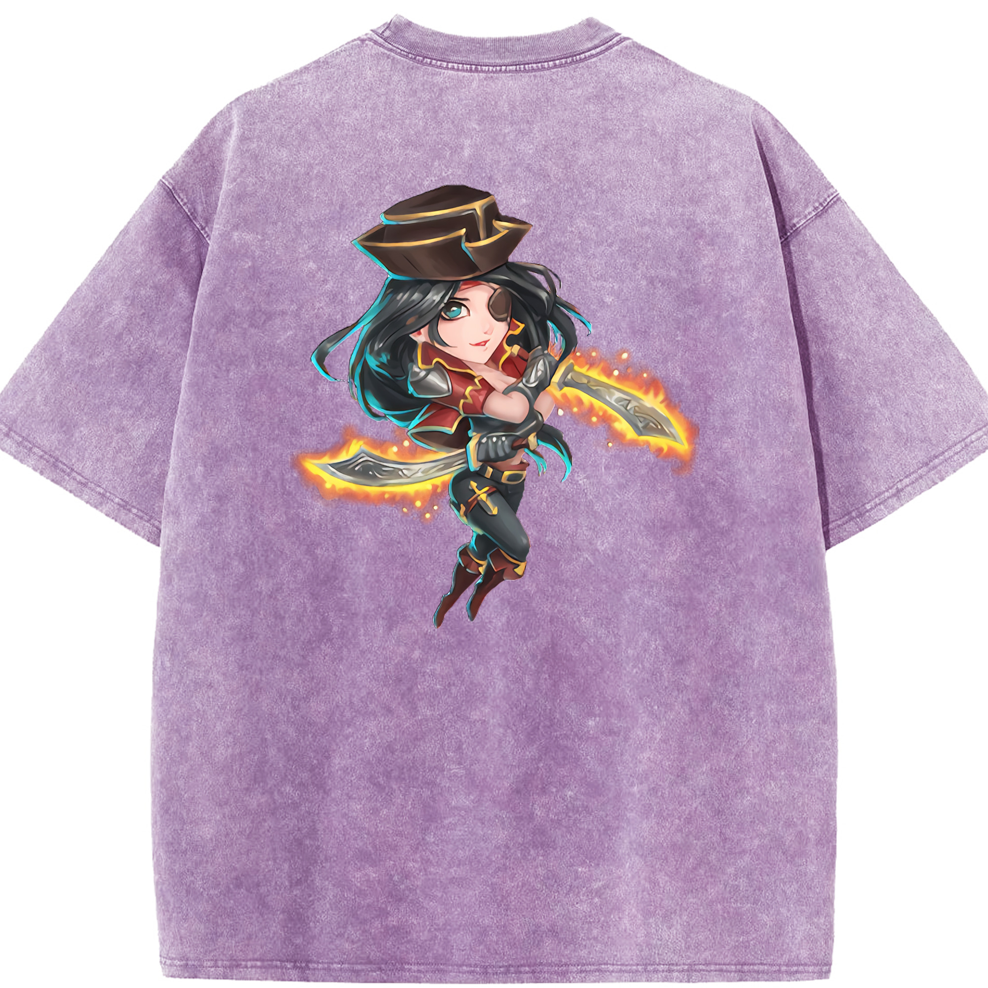 リーグ・オブ・レジェンド League of Legends LOL 綿100% ヴィンテージ風 半袖Tシャツ（背面プリント）