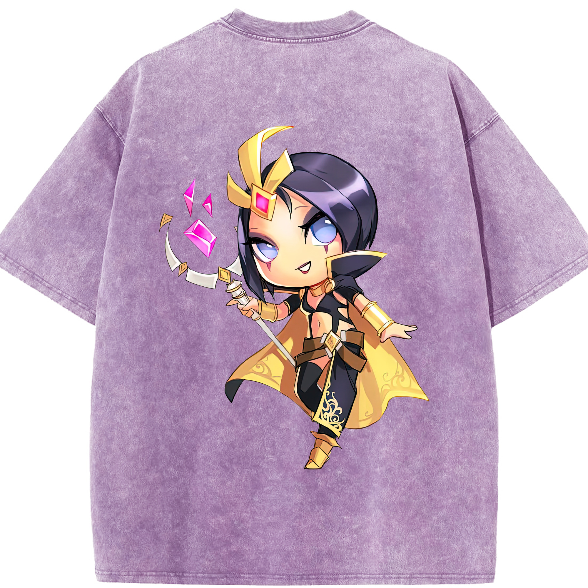 リーグ・オブ・レジェンド League of Legends LOL 綿100% ヴィンテージ風 半袖Tシャツ（背面プリント）