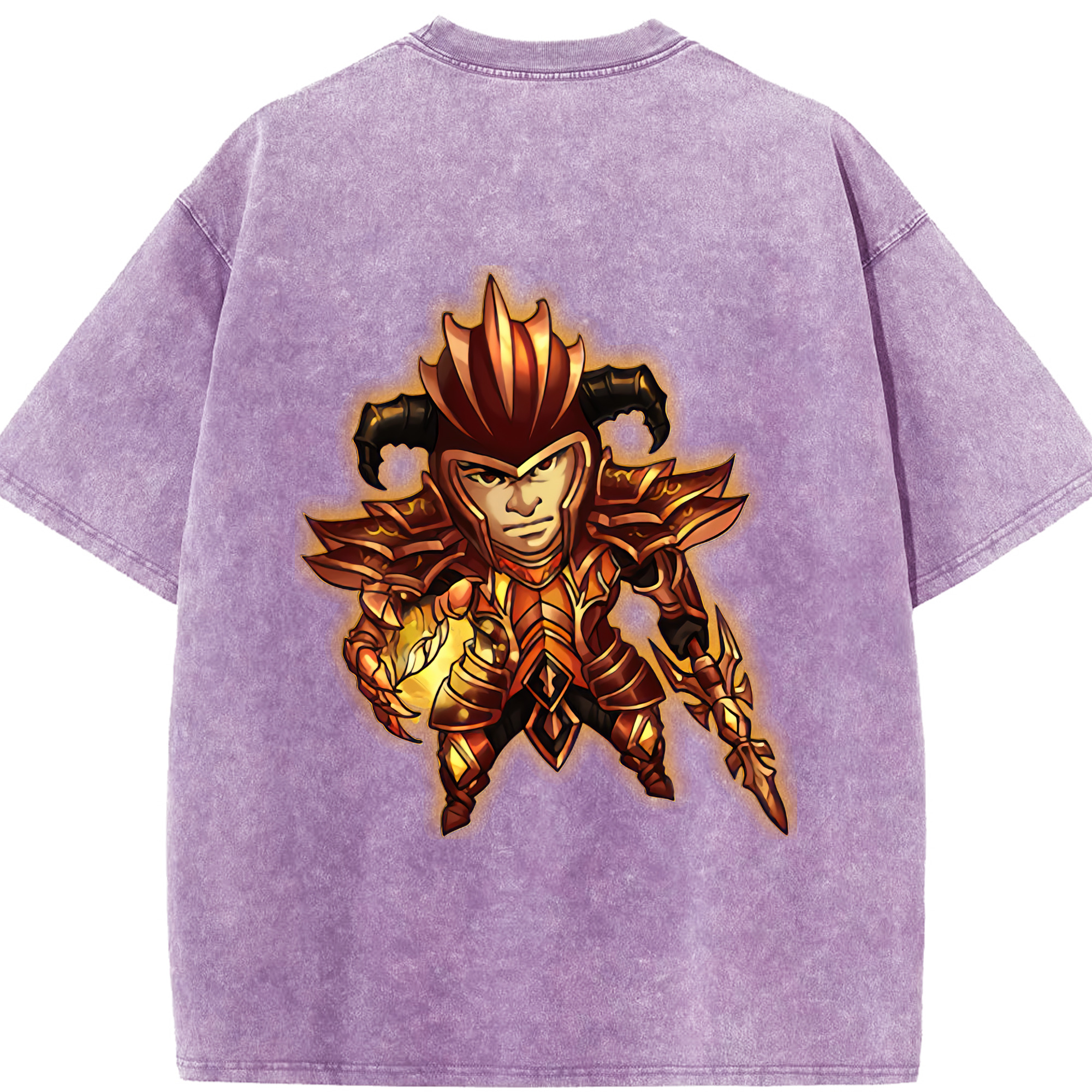 リーグ・オブ・レジェンド League of Legends LOL 綿100% ヴィンテージ風 半袖Tシャツ（背面プリント）