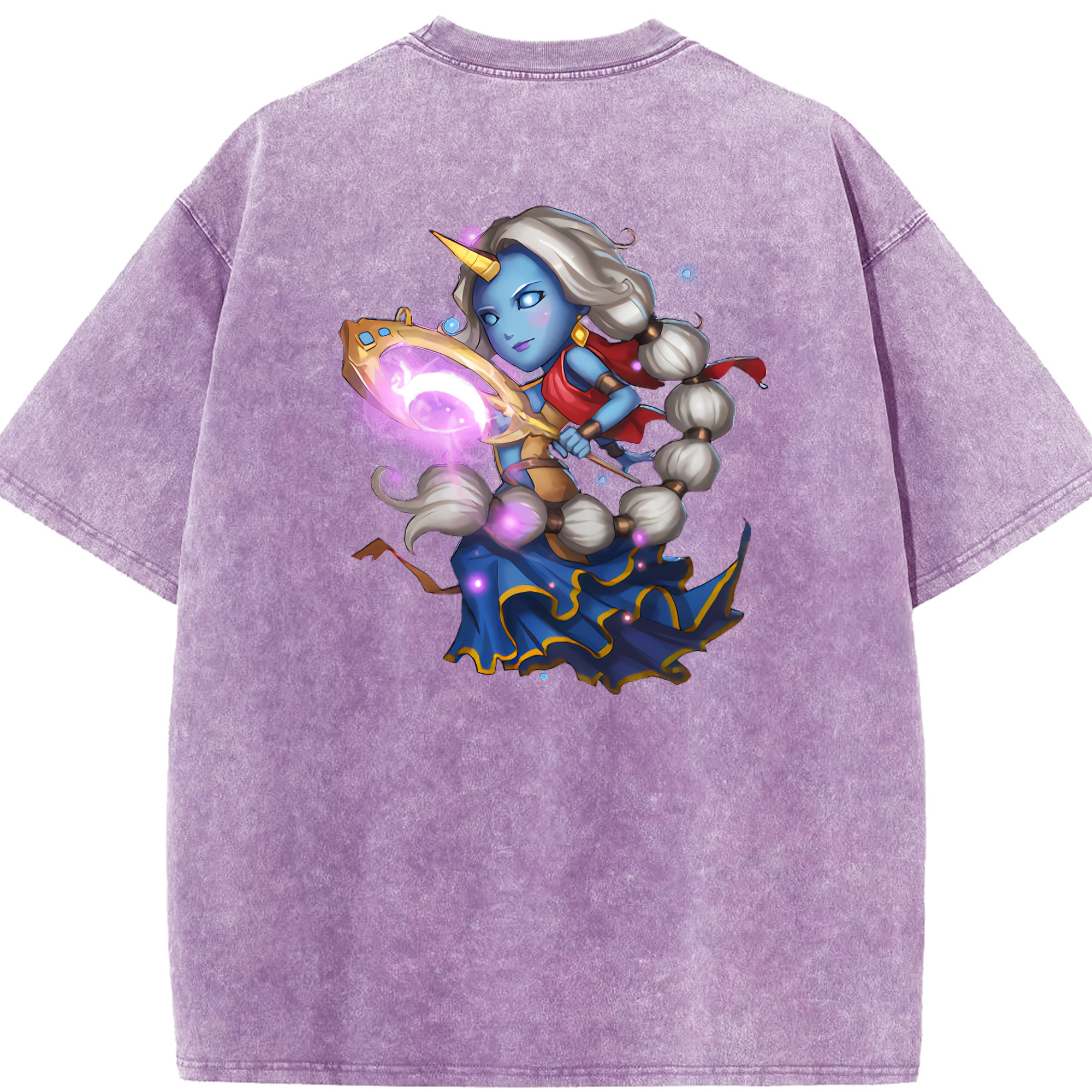 リーグ・オブ・レジェンド League of Legends LOL 綿100% ヴィンテージ風 半袖Tシャツ（背面プリント）