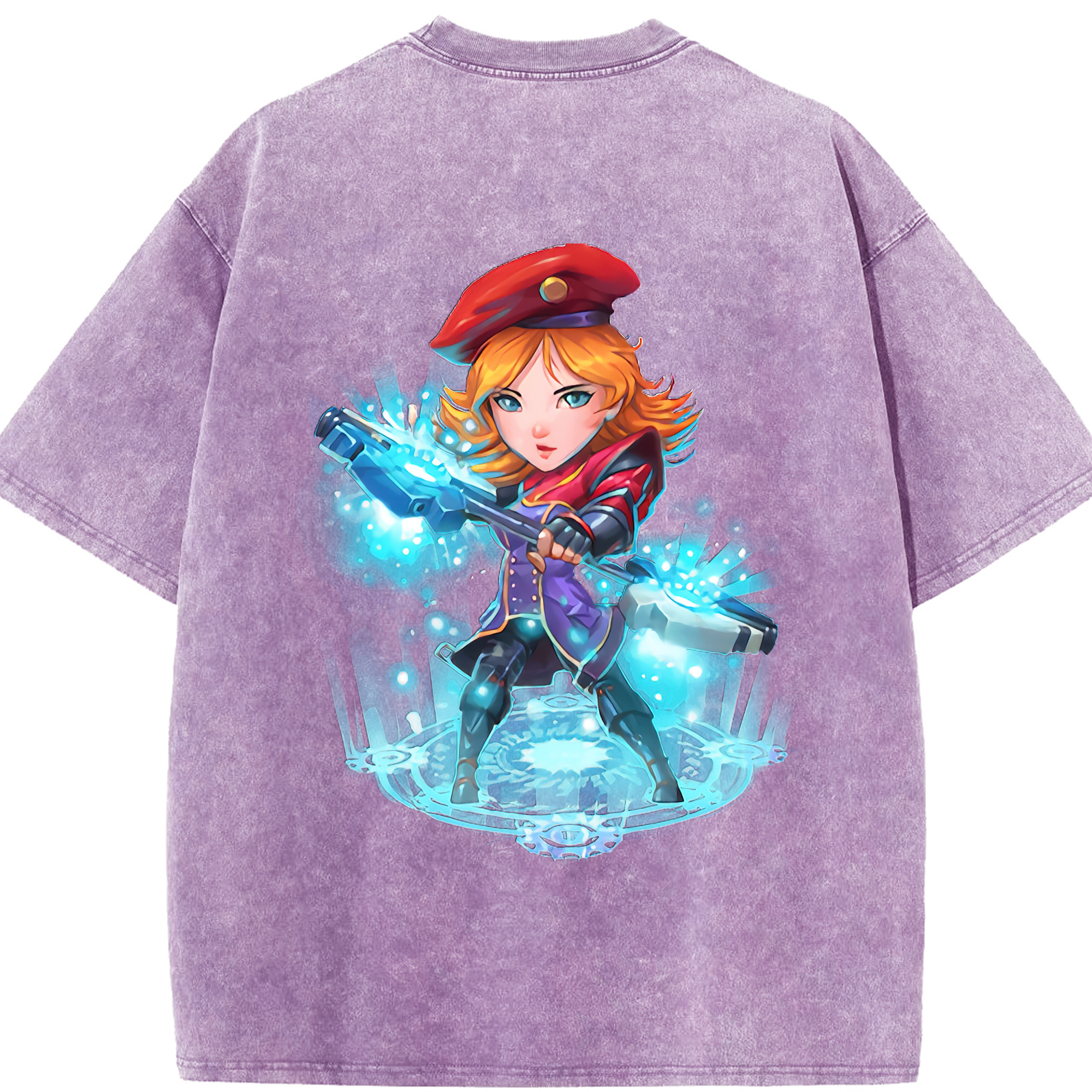 リーグ・オブ・レジェンド League of Legends LOL 綿100% ヴィンテージ風 半袖Tシャツ（背面プリント）