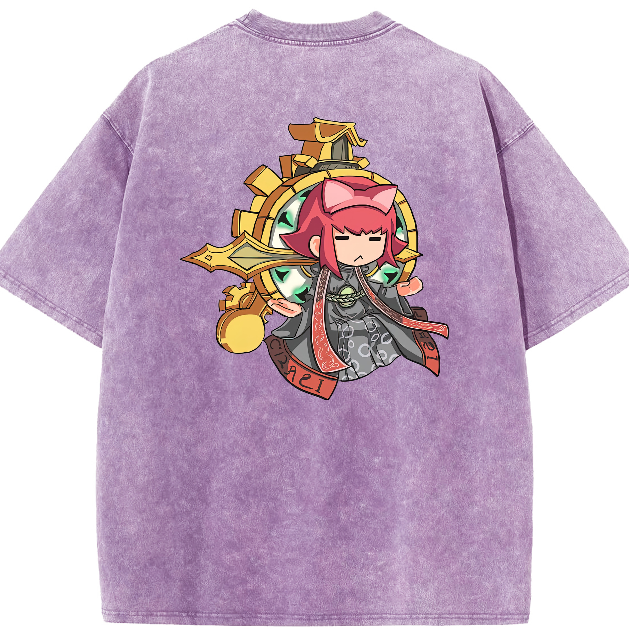 リーグ・オブ・レジェンド League of Legends LOL 綿100% ヴィンテージ風 半袖Tシャツ（背面プリント）