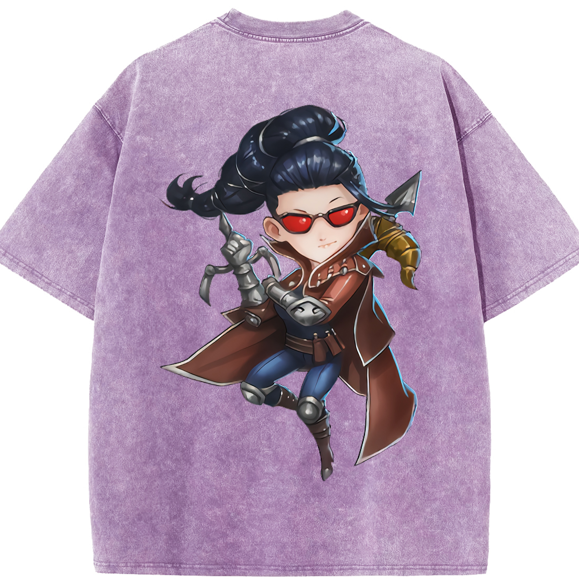 リーグ・オブ・レジェンド League of Legends LOL 綿100% ヴィンテージ風 半袖Tシャツ（背面プリント）