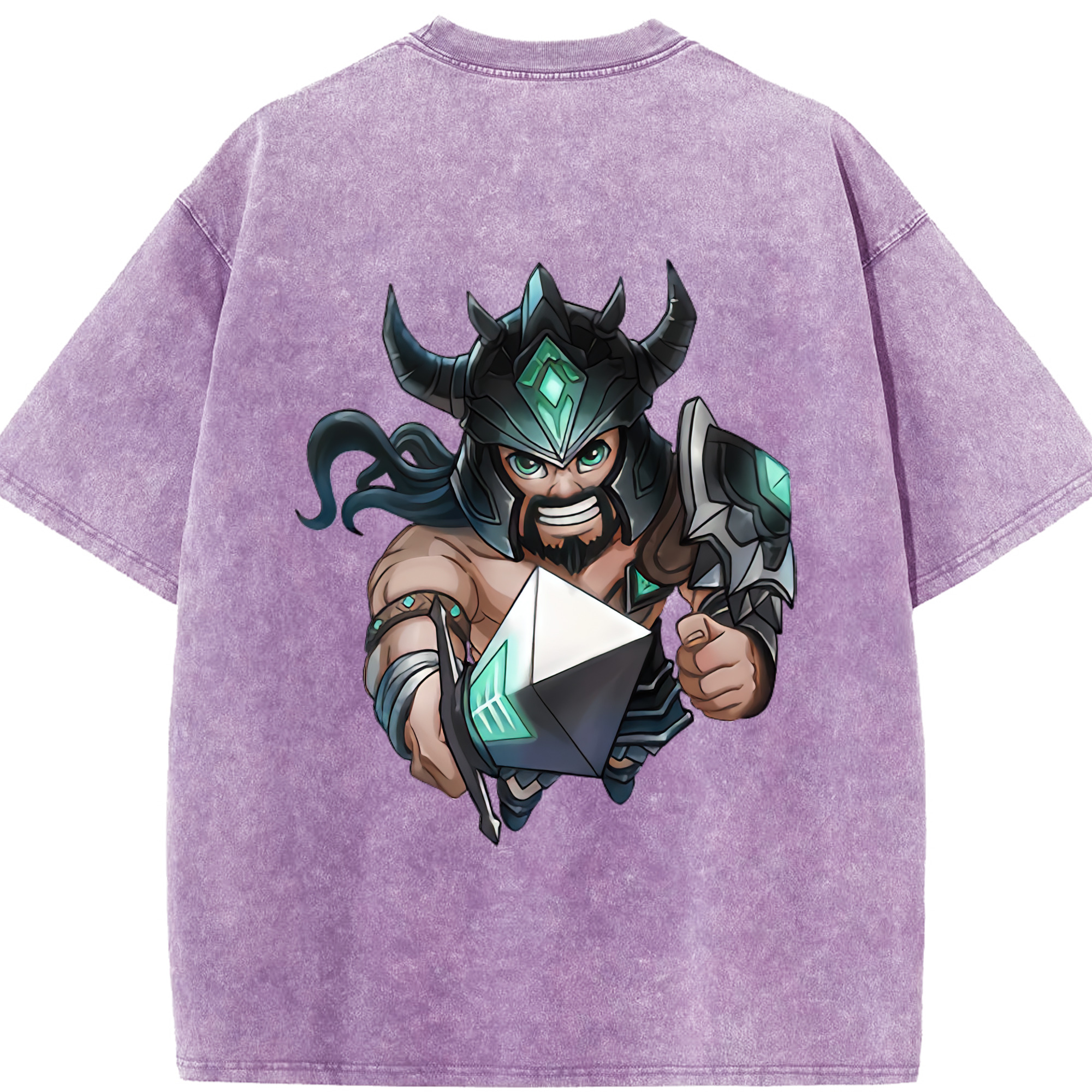 リーグ・オブ・レジェンド League of Legends LOL 綿100% ヴィンテージ風 半袖Tシャツ（背面プリント）
