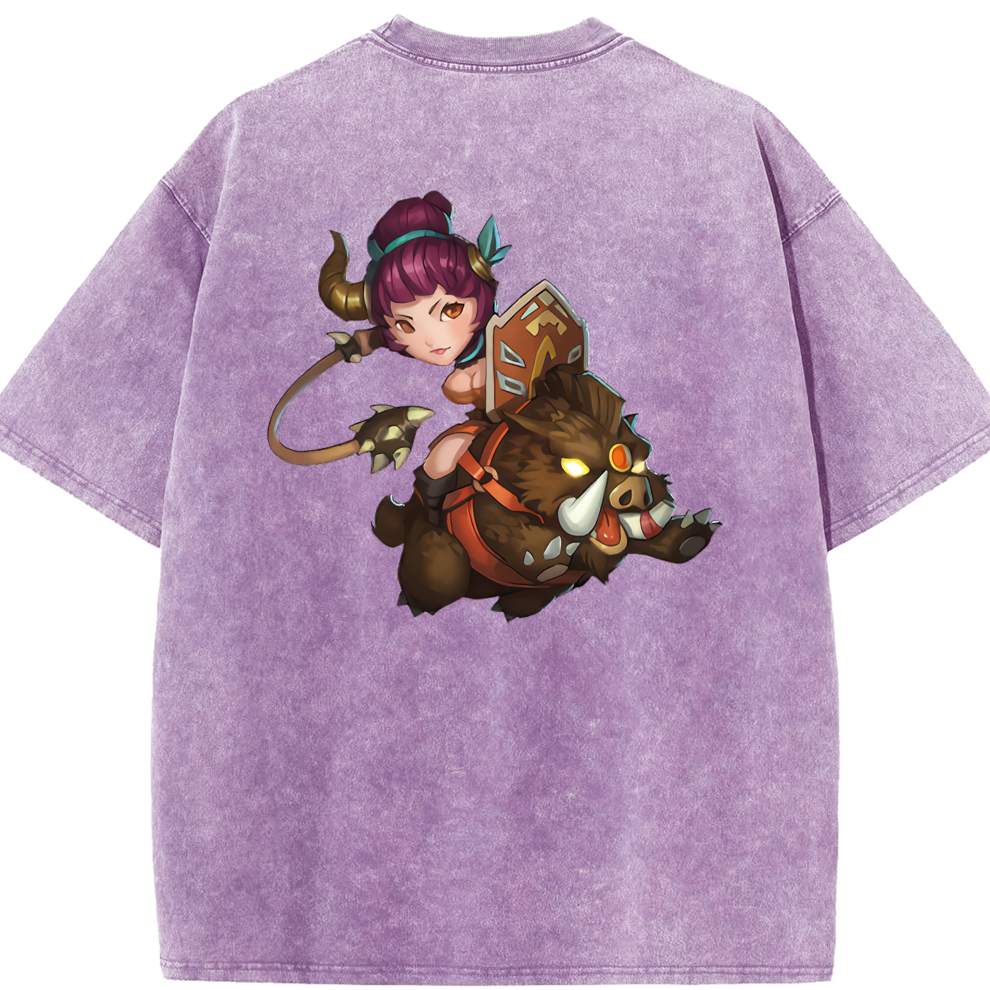 リーグ・オブ・レジェンド League of Legends LOL 綿100% ヴィンテージ風 半袖Tシャツ（背面プリント）