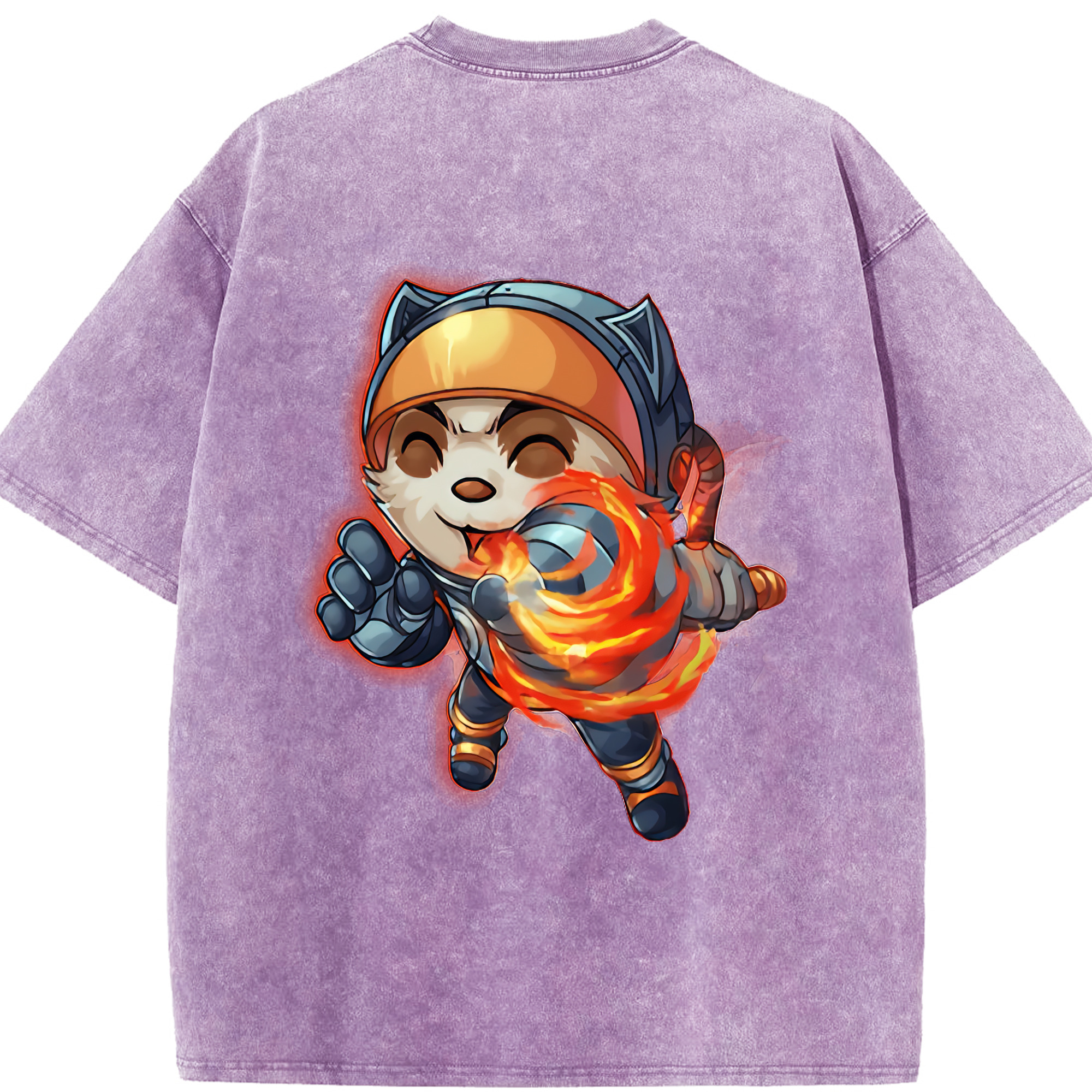 リーグ・オブ・レジェンド League of Legends LOL 綿100% ヴィンテージ風 半袖Tシャツ（背面プリント）