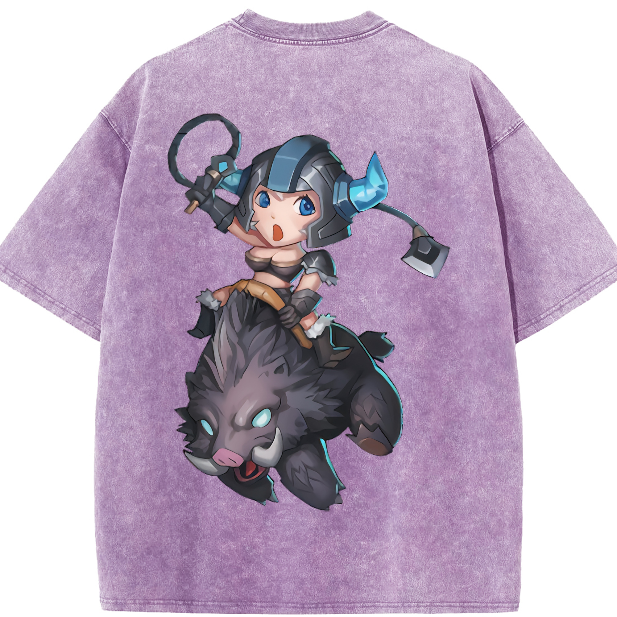 リーグ・オブ・レジェンド League of Legends LOL 綿100% ヴィンテージ風 半袖Tシャツ（背面プリント）