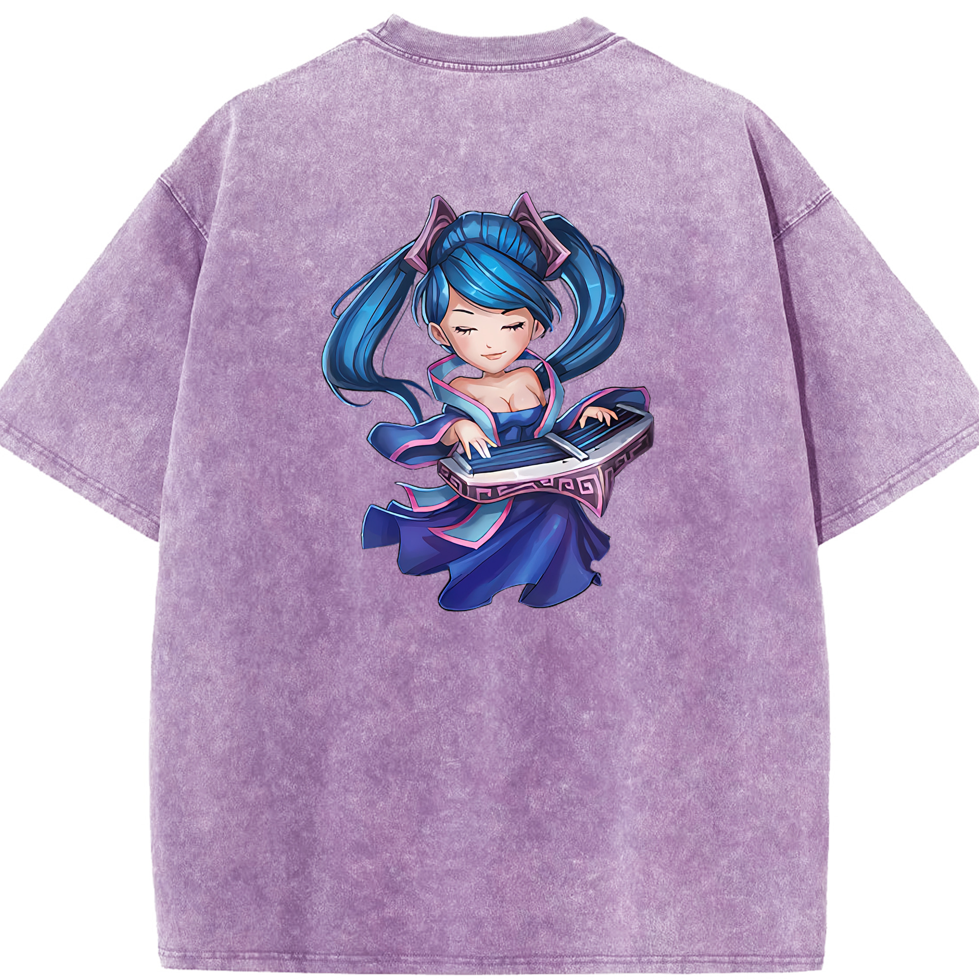 リーグ・オブ・レジェンド League of Legends LOL 綿100% ヴィンテージ風 半袖Tシャツ（背面プリント）