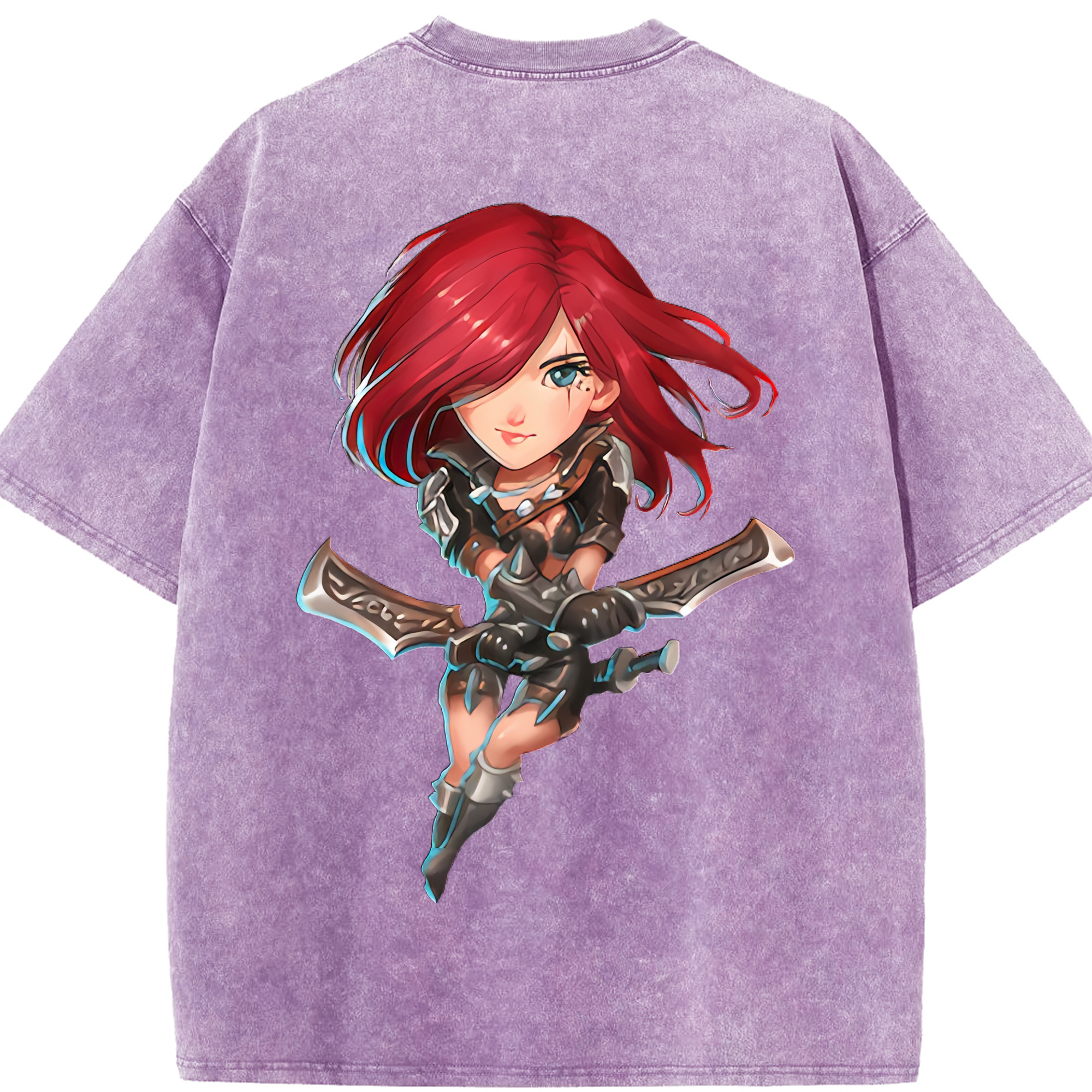 リーグ・オブ・レジェンド League of Legends LOL 綿100% ヴィンテージ風 半袖Tシャツ（背面プリント）