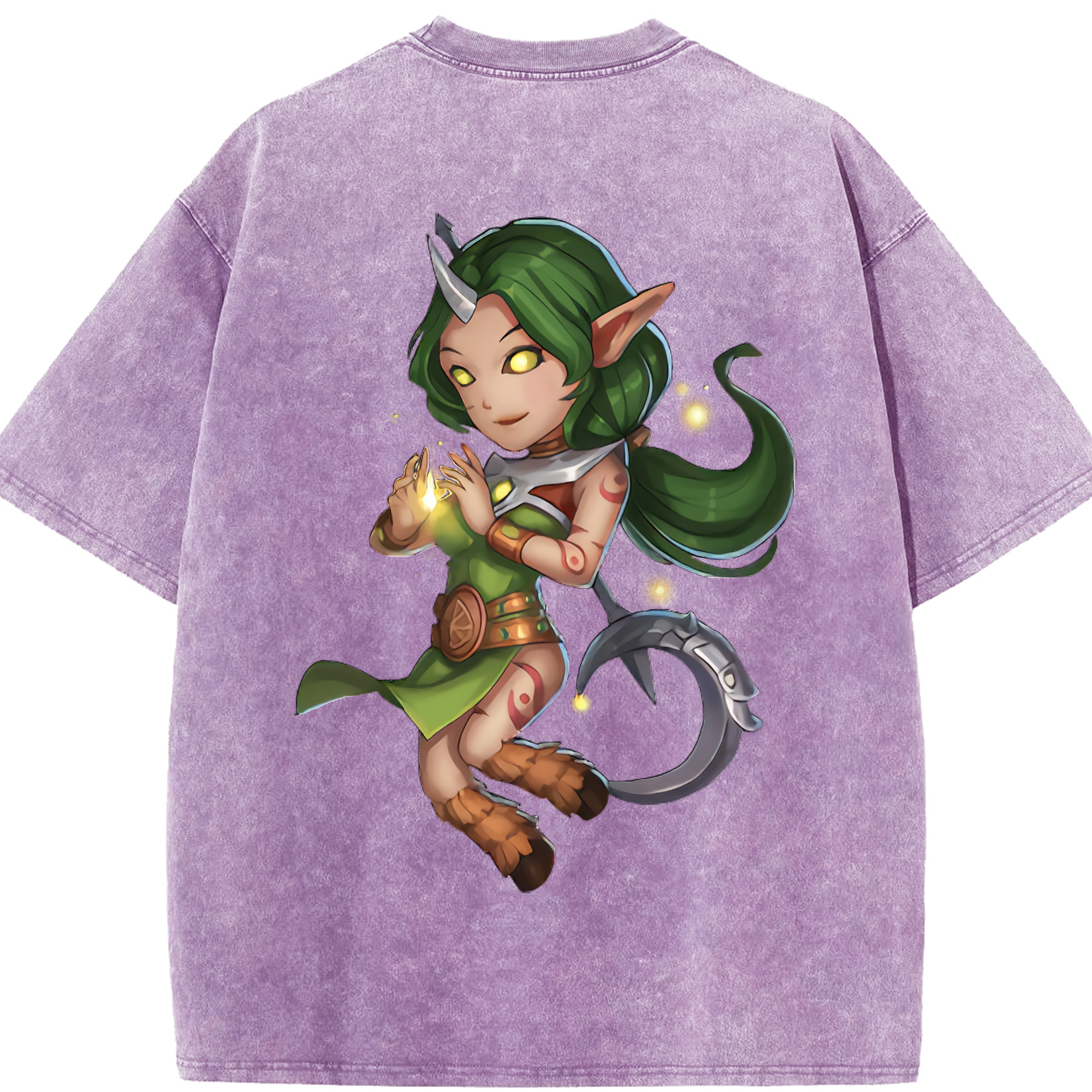 リーグ・オブ・レジェンド League of Legends LOL 綿100% ヴィンテージ風 半袖Tシャツ（背面プリント）