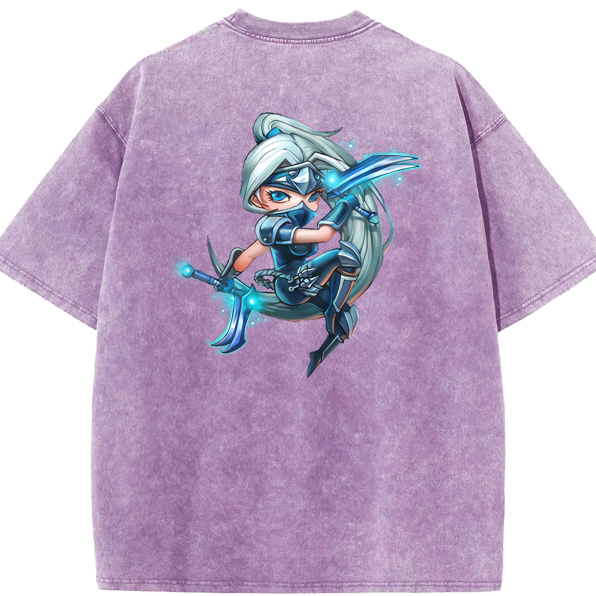リーグ・オブ・レジェンド League of Legends LOL 綿100% ヴィンテージ風 半袖Tシャツ（背面プリント）
