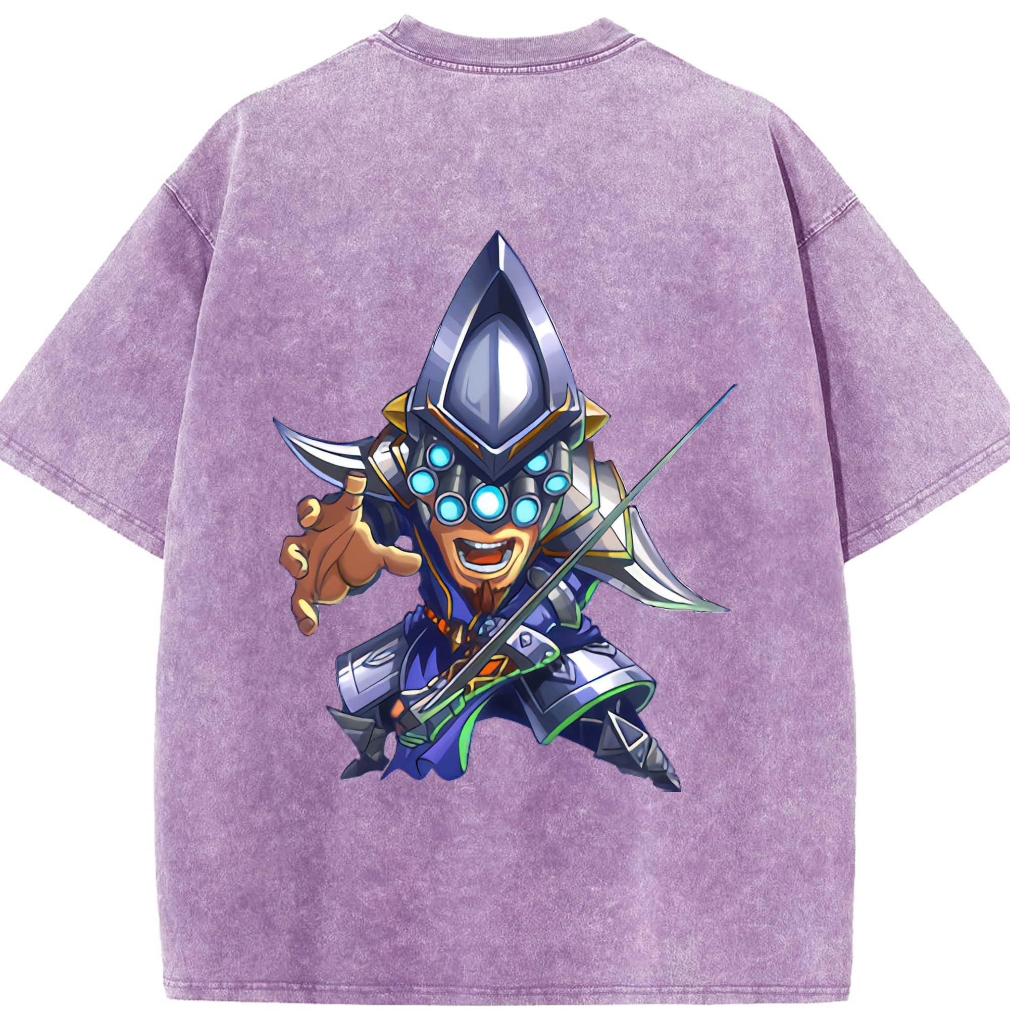 リーグ・オブ・レジェンド League of Legends LOL 綿100% ヴィンテージ風 半袖Tシャツ（背面プリント）