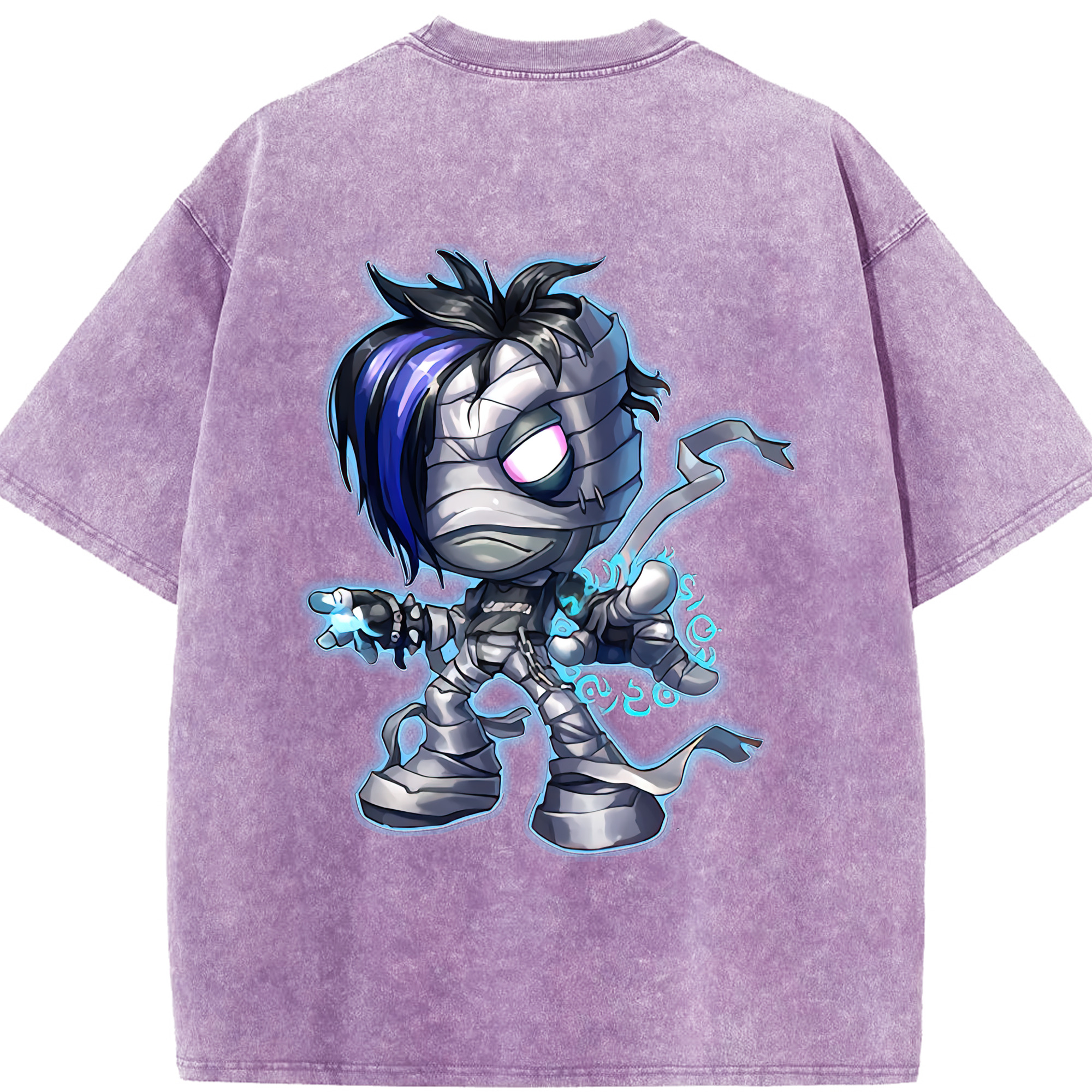 リーグ・オブ・レジェンド League of Legends LOL 綿100% ヴィンテージ風 半袖Tシャツ（背面プリント）