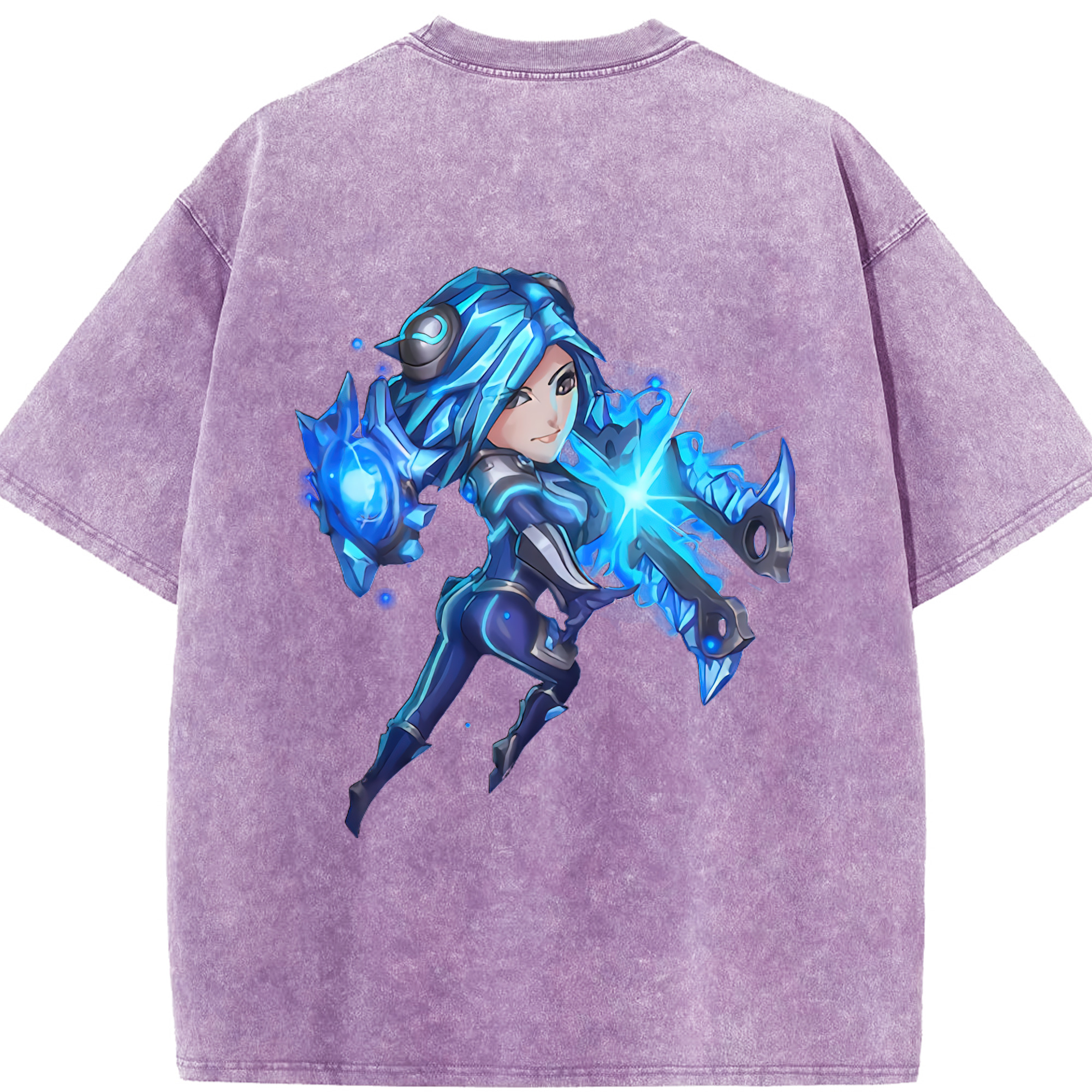 リーグ・オブ・レジェンド League of Legends LOL 綿100% ヴィンテージ風 半袖Tシャツ（背面プリント）