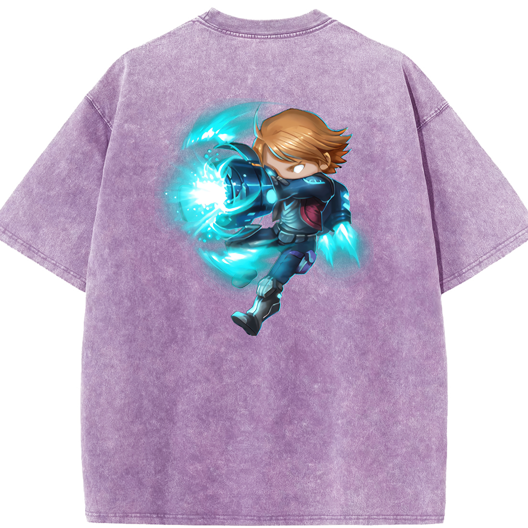 リーグ・オブ・レジェンド League of Legends LOL 綿100% ヴィンテージ風 半袖Tシャツ（背面プリント）