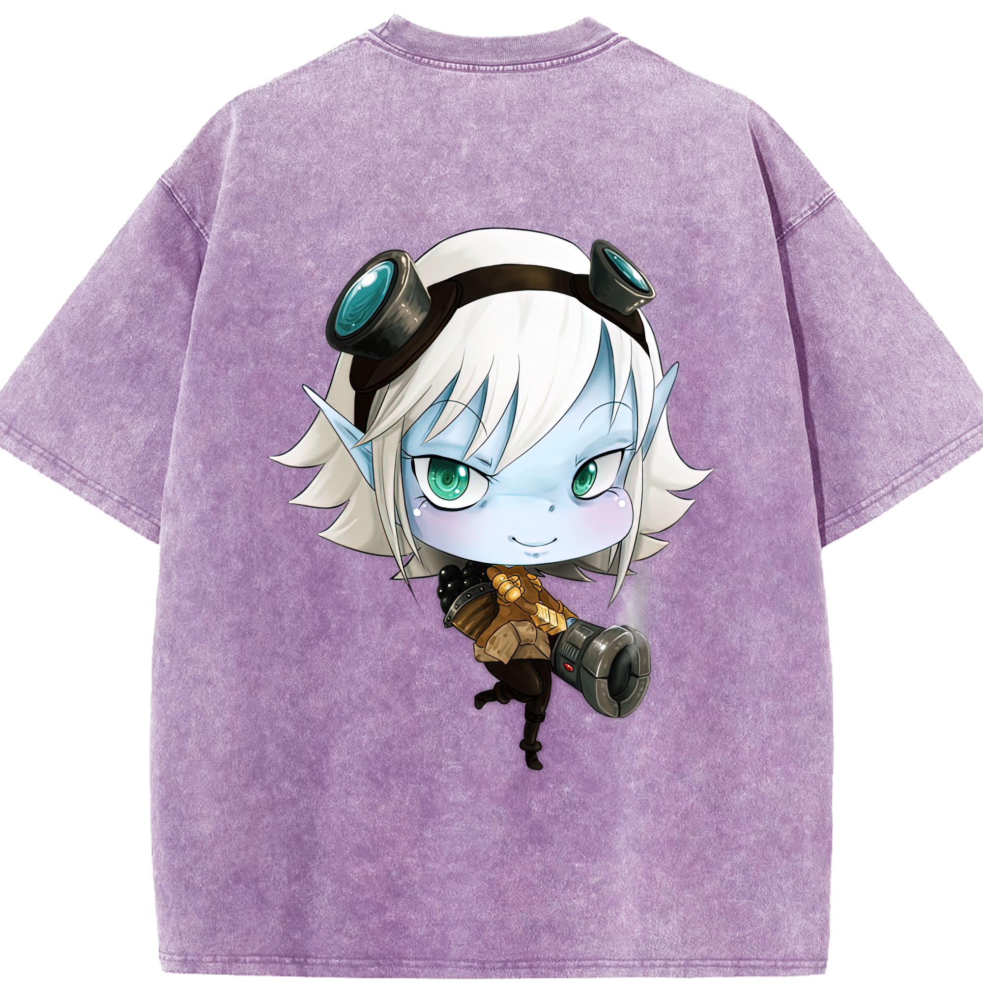リーグ・オブ・レジェンド League of Legends LOL 綿100% ヴィンテージ風 半袖Tシャツ（背面プリント）