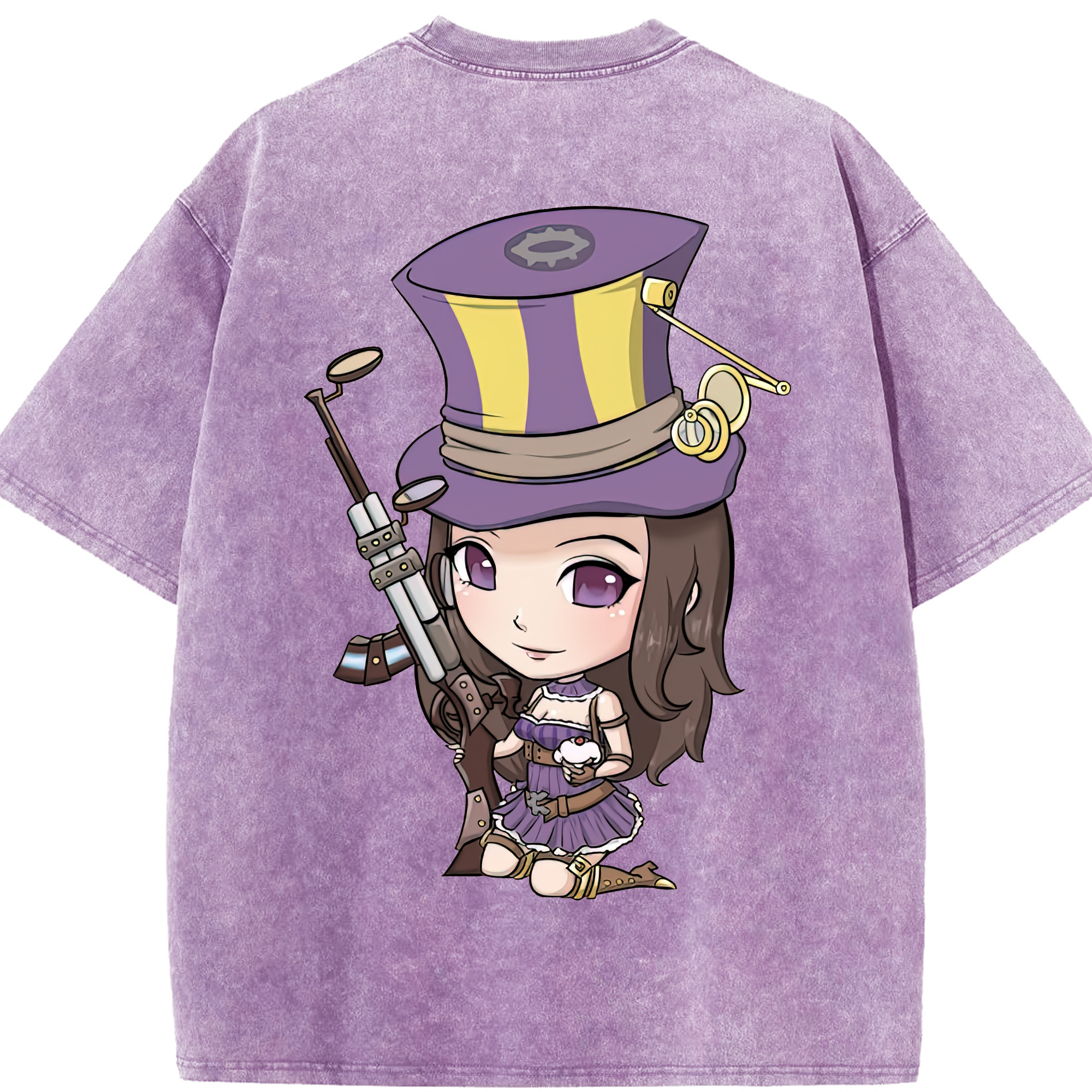 リーグ・オブ・レジェンド League of Legends LOL 綿100% ヴィンテージ風 半袖Tシャツ（背面プリント）