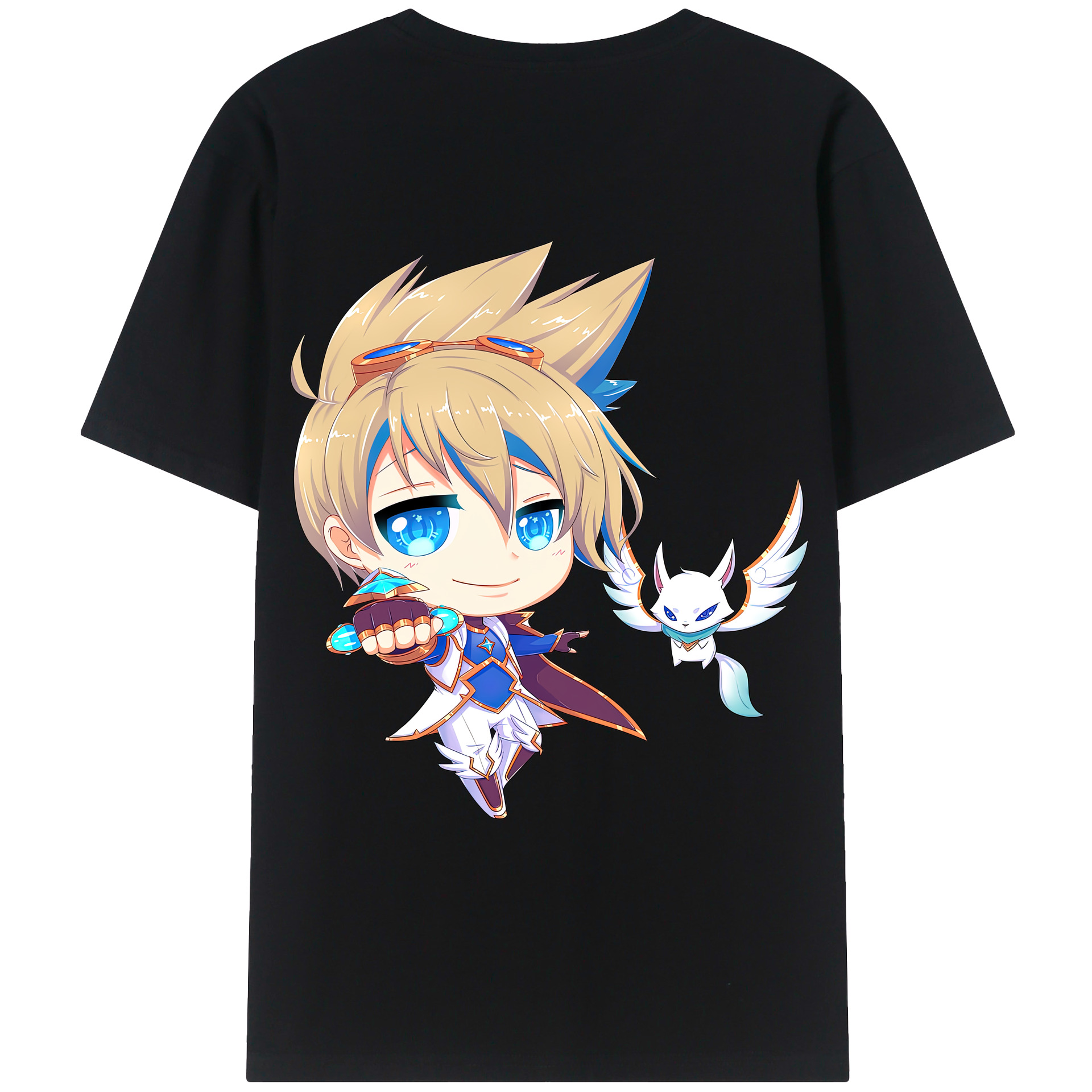 リーグ・オブ・レジェンド League of Legends LOL 綿100％ メンズ半袖Tシャツ（バックプリント） 通気性