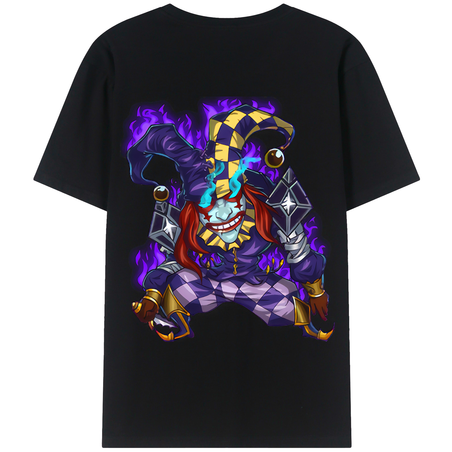 （画像用） リーグ・オブ・レジェンド League of Legends LOL 綿100％ メンズ半袖Tシャツ（バックプリント） 通気性