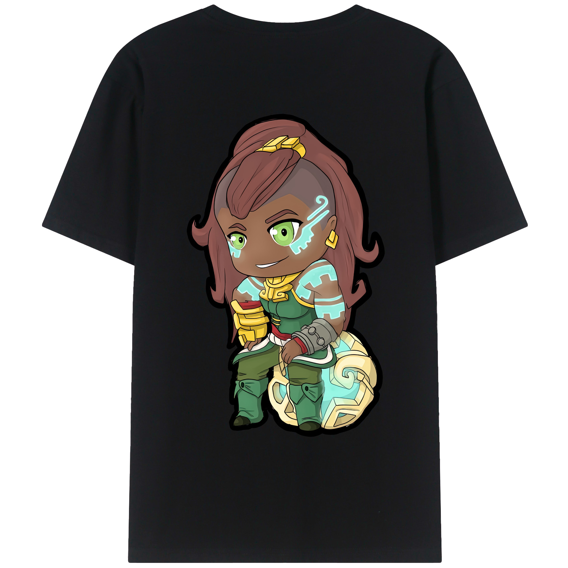 （画像用） リーグ・オブ・レジェンド League of Legends LOL 綿100％ メンズ半袖Tシャツ（バックプリント） 通気性