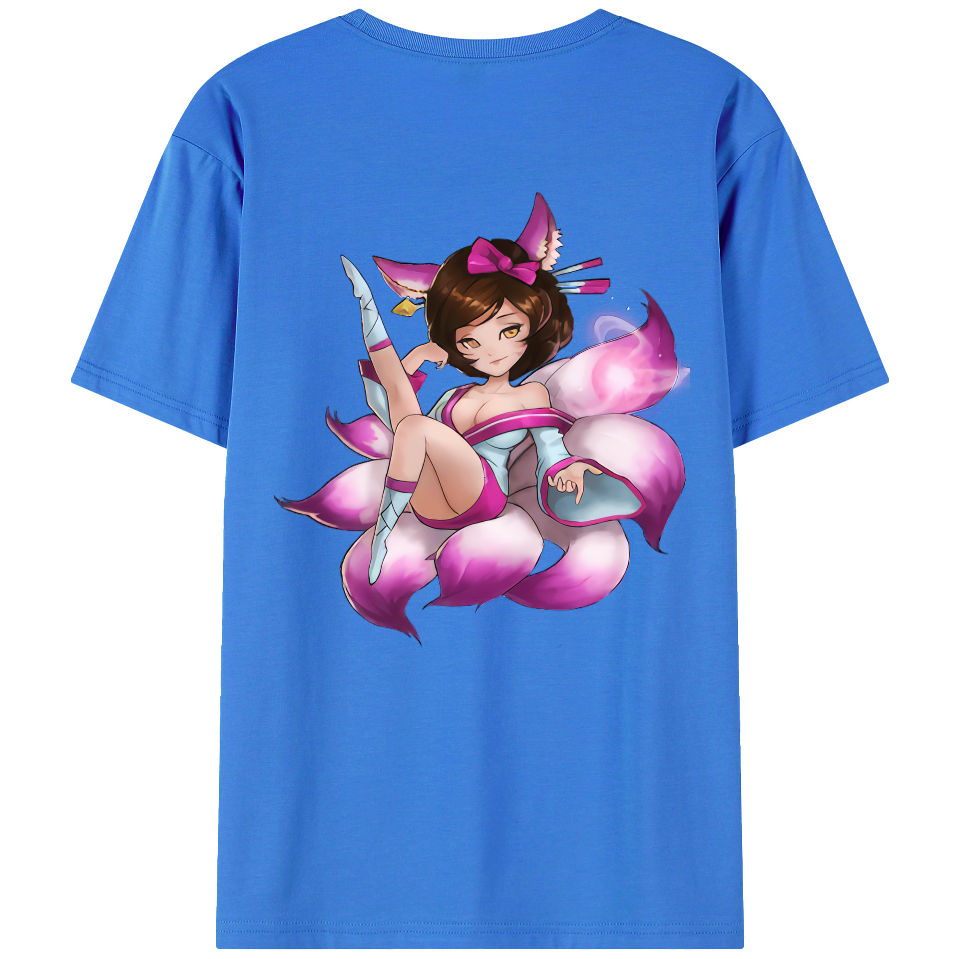 （画像用） リーグ・オブ・レジェンド League of Legends LOL 綿100％ メンズ半袖Tシャツ（バックプリント） 通気性
