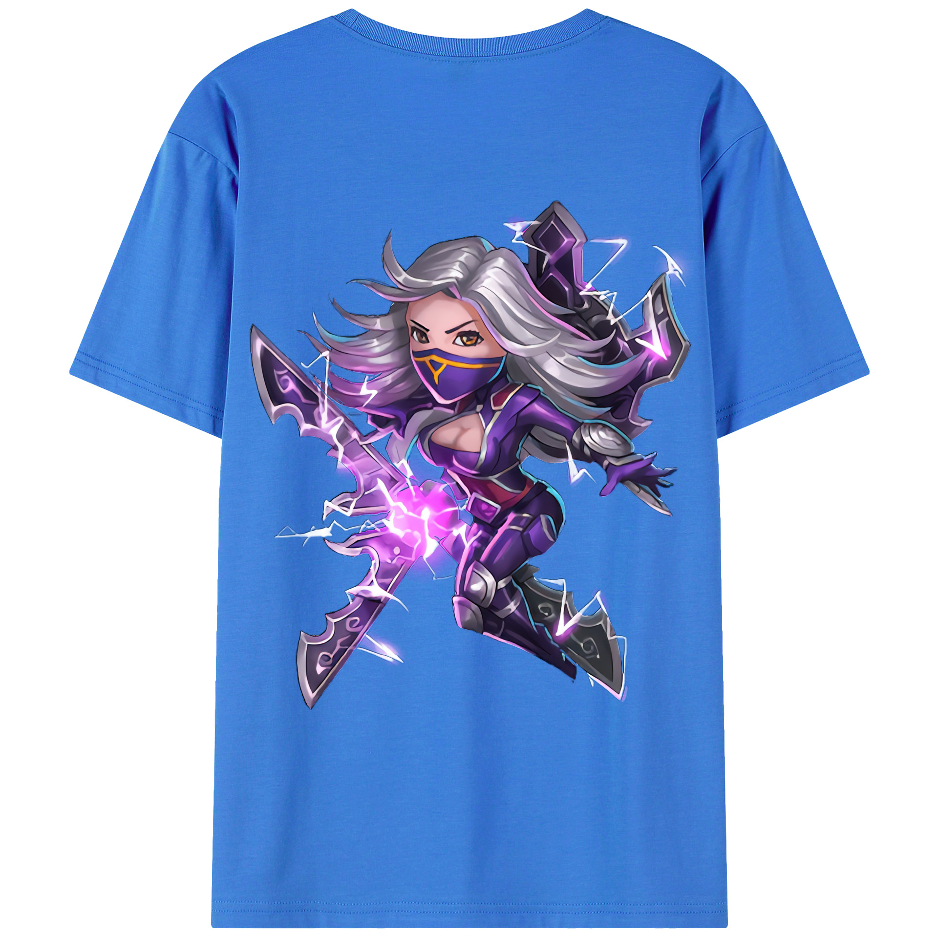 （画像用） リーグ・オブ・レジェンド League of Legends LOL 綿100％ メンズ半袖Tシャツ（バックプリント） 通気性
