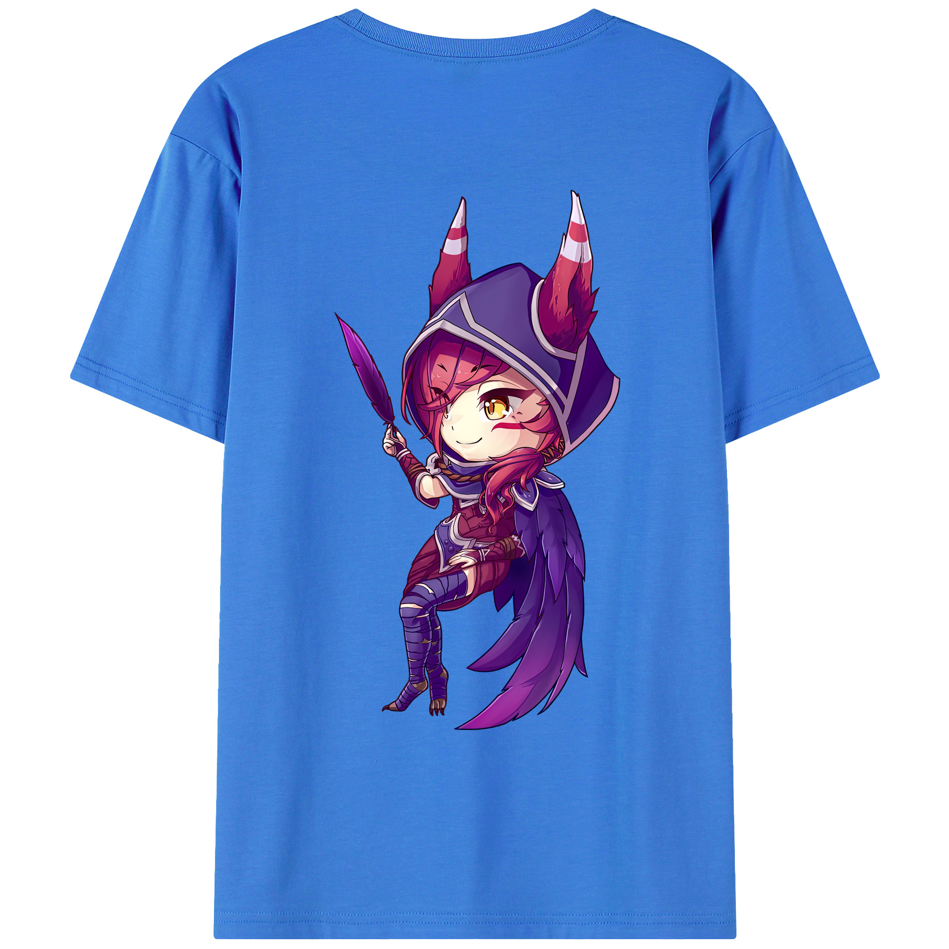 （画像用） リーグ・オブ・レジェンド League of Legends LOL 綿100％ メンズ半袖Tシャツ（バックプリント） 通気性