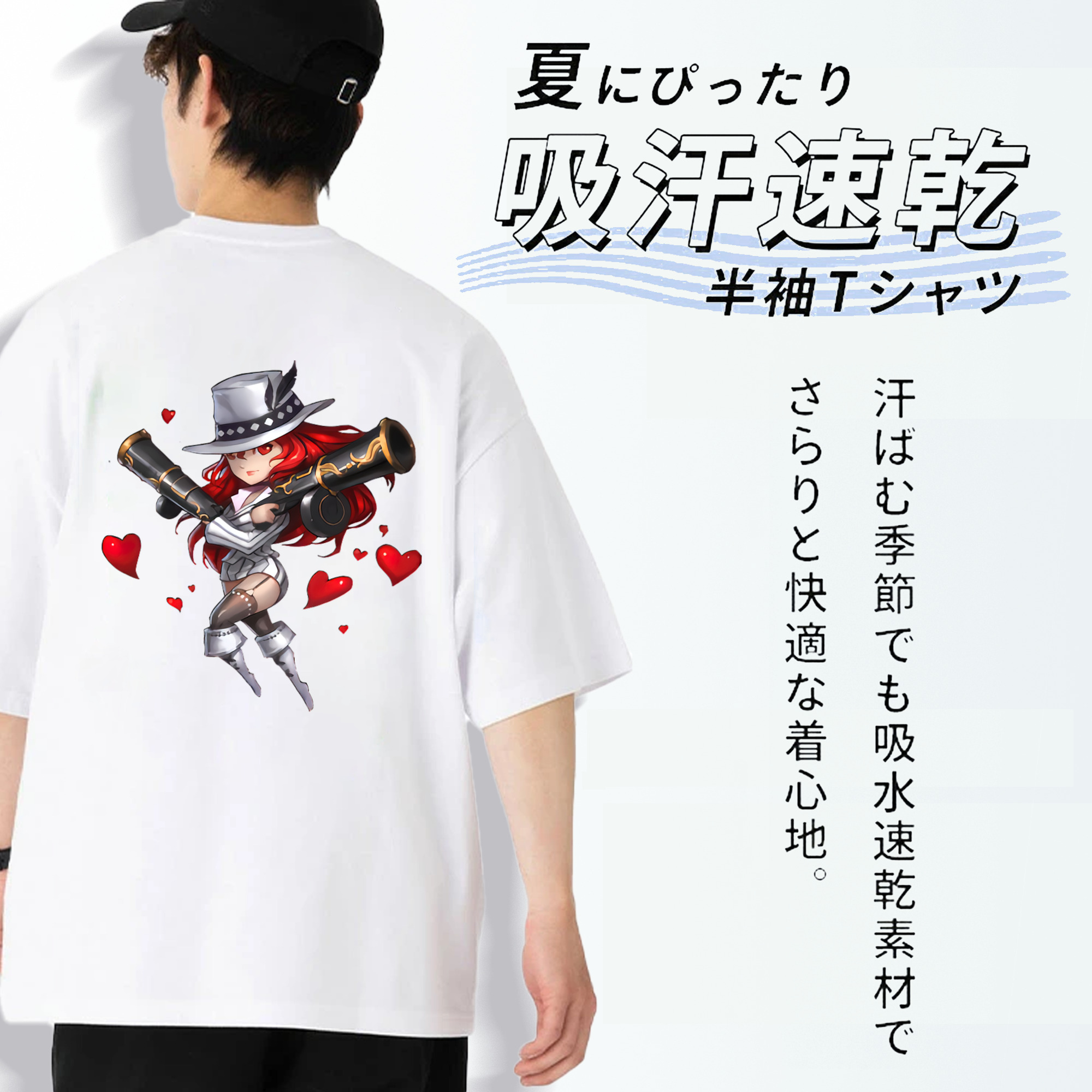 リーグ・オブ・レジェンド League of Legends LOL 綿100％ メンズ半袖Tシャツ（バックプリント） 通気性