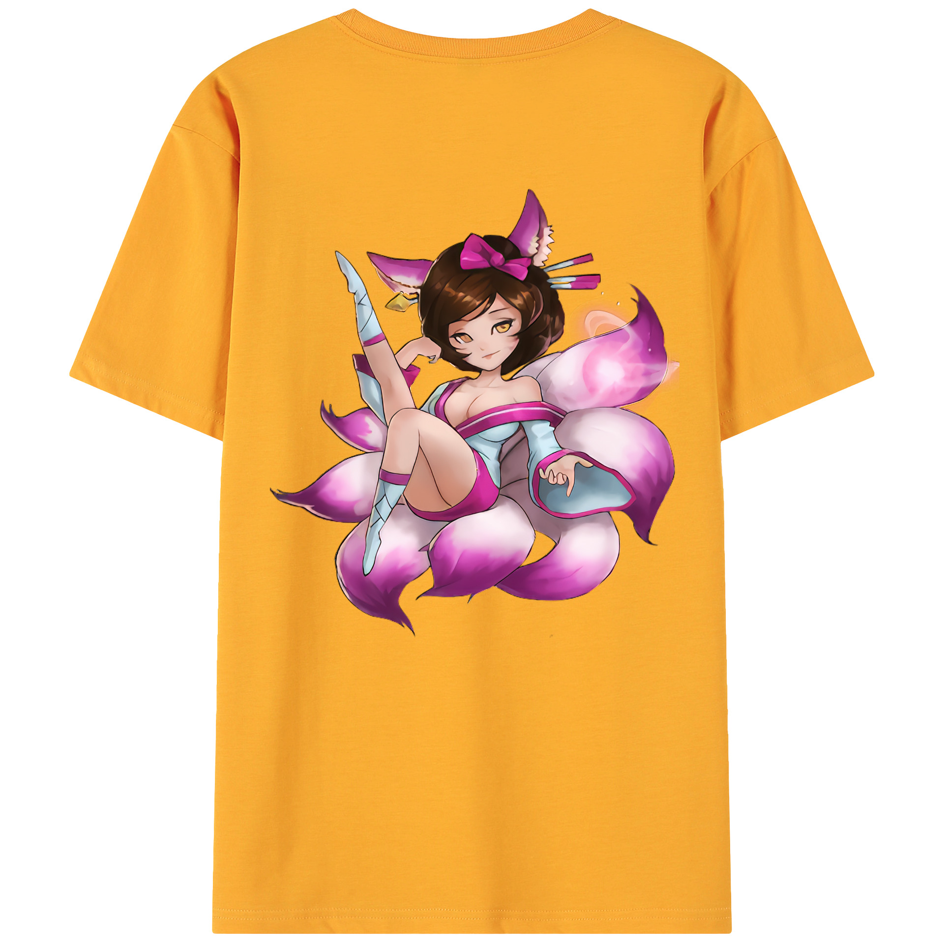 （画像用） リーグ・オブ・レジェンド League of Legends LOL 綿100％ メンズ半袖Tシャツ（バックプリント） 通気性