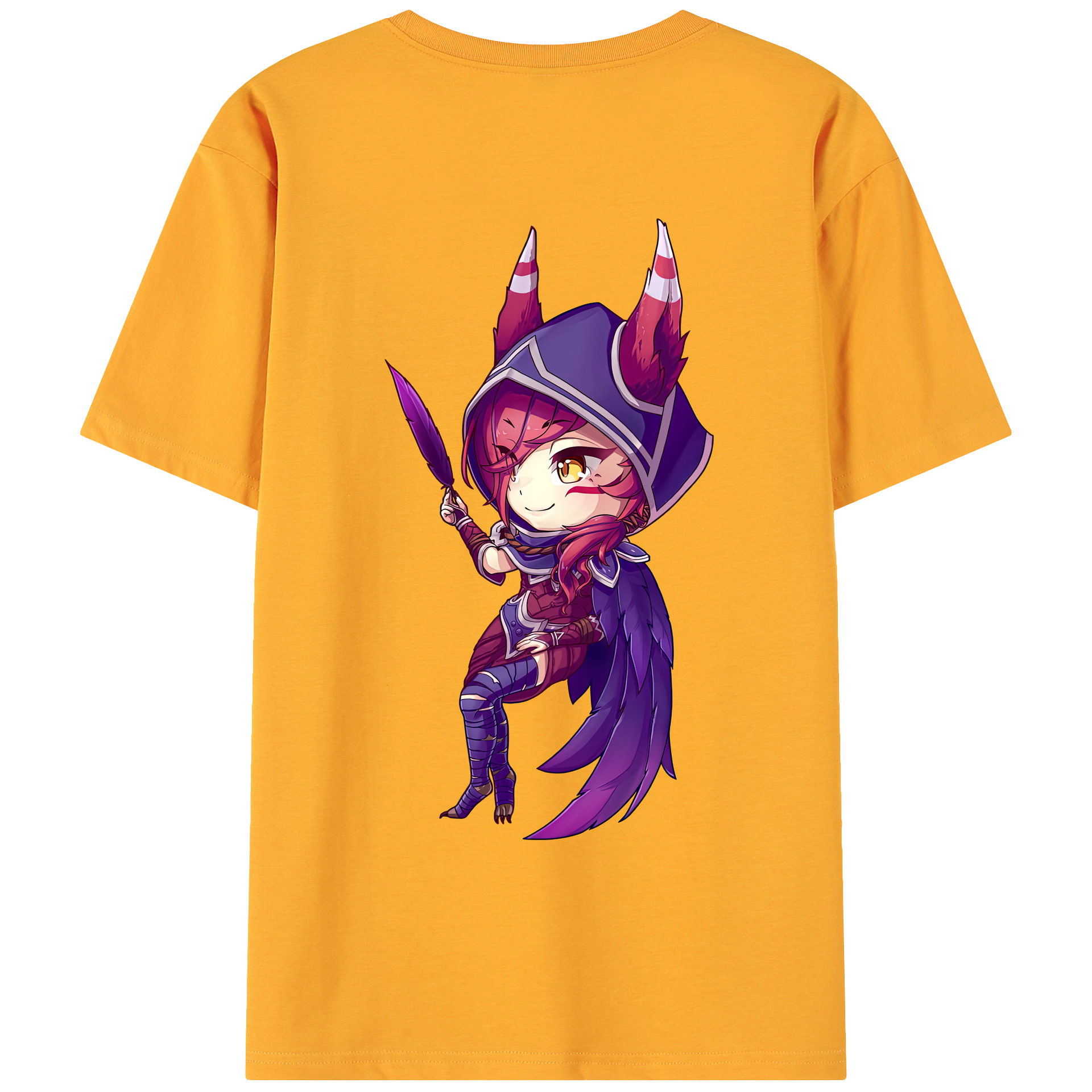（画像用） リーグ・オブ・レジェンド League of Legends LOL 綿100％ メンズ半袖Tシャツ（バックプリント） 通気性