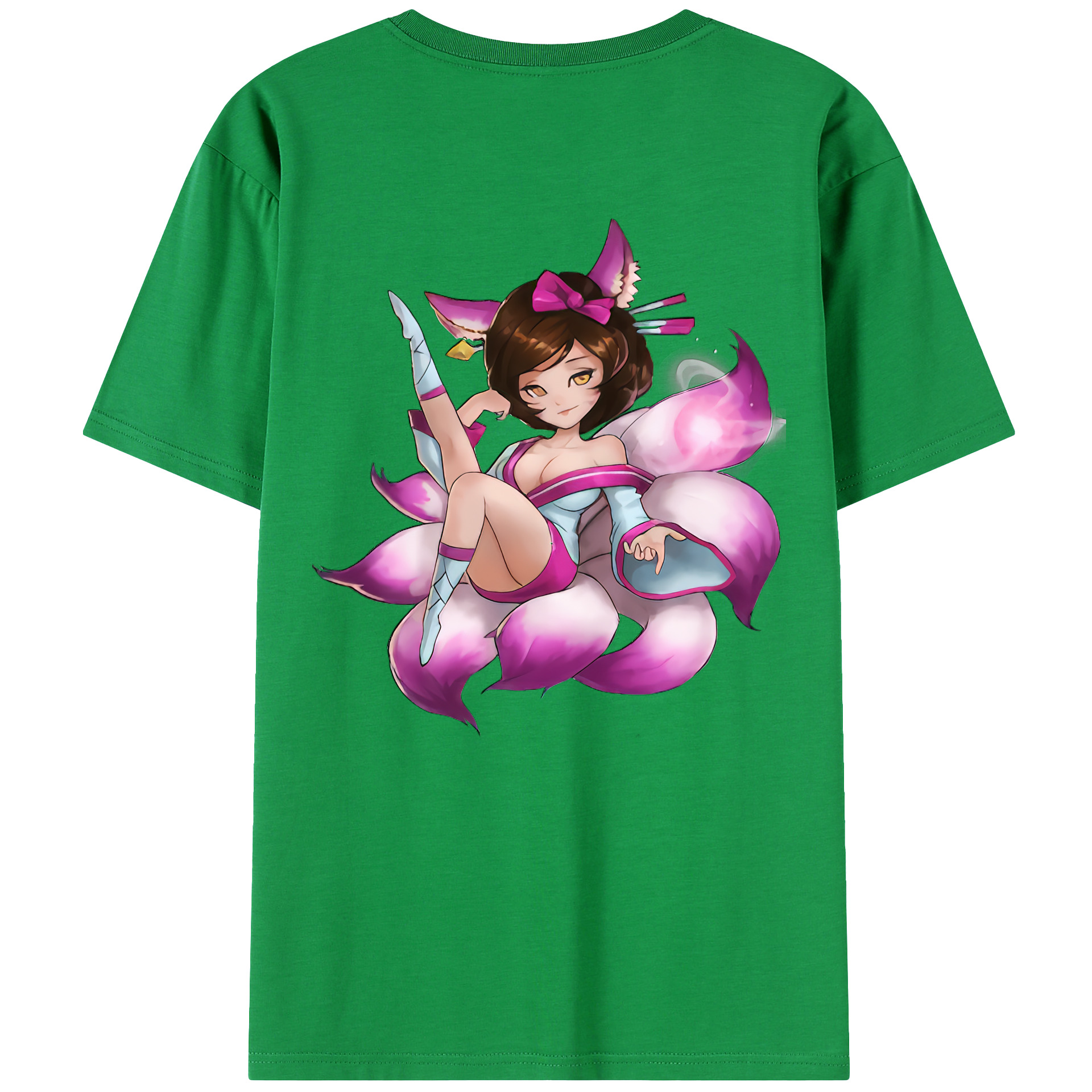 （画像用） リーグ・オブ・レジェンド League of Legends LOL 綿100％ メンズ半袖Tシャツ（バックプリント） 通気性