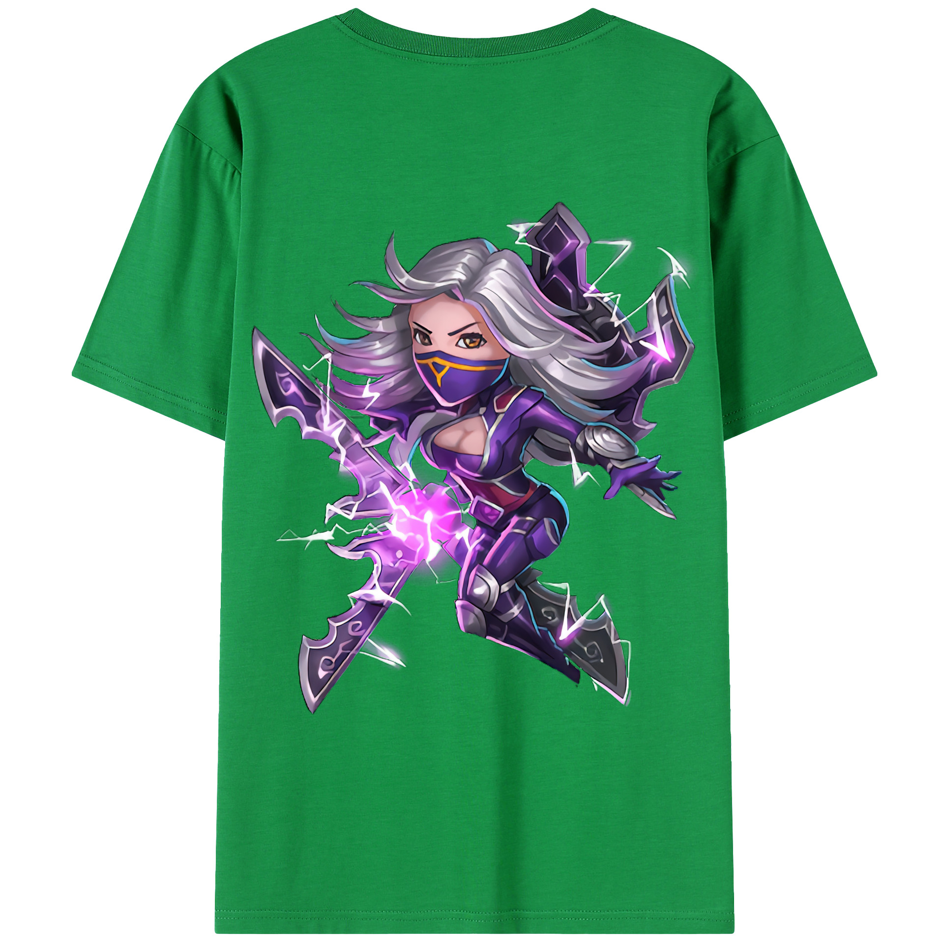 （画像用） リーグ・オブ・レジェンド League of Legends LOL 綿100％ メンズ半袖Tシャツ（バックプリント） 通気性