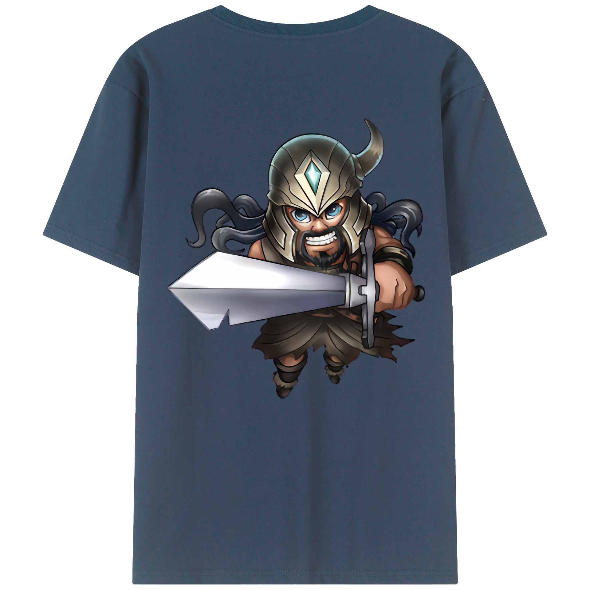 （画像用） リーグ・オブ・レジェンド League of Legends LOL 綿100％ メンズ半袖Tシャツ（バックプリント） 通気性