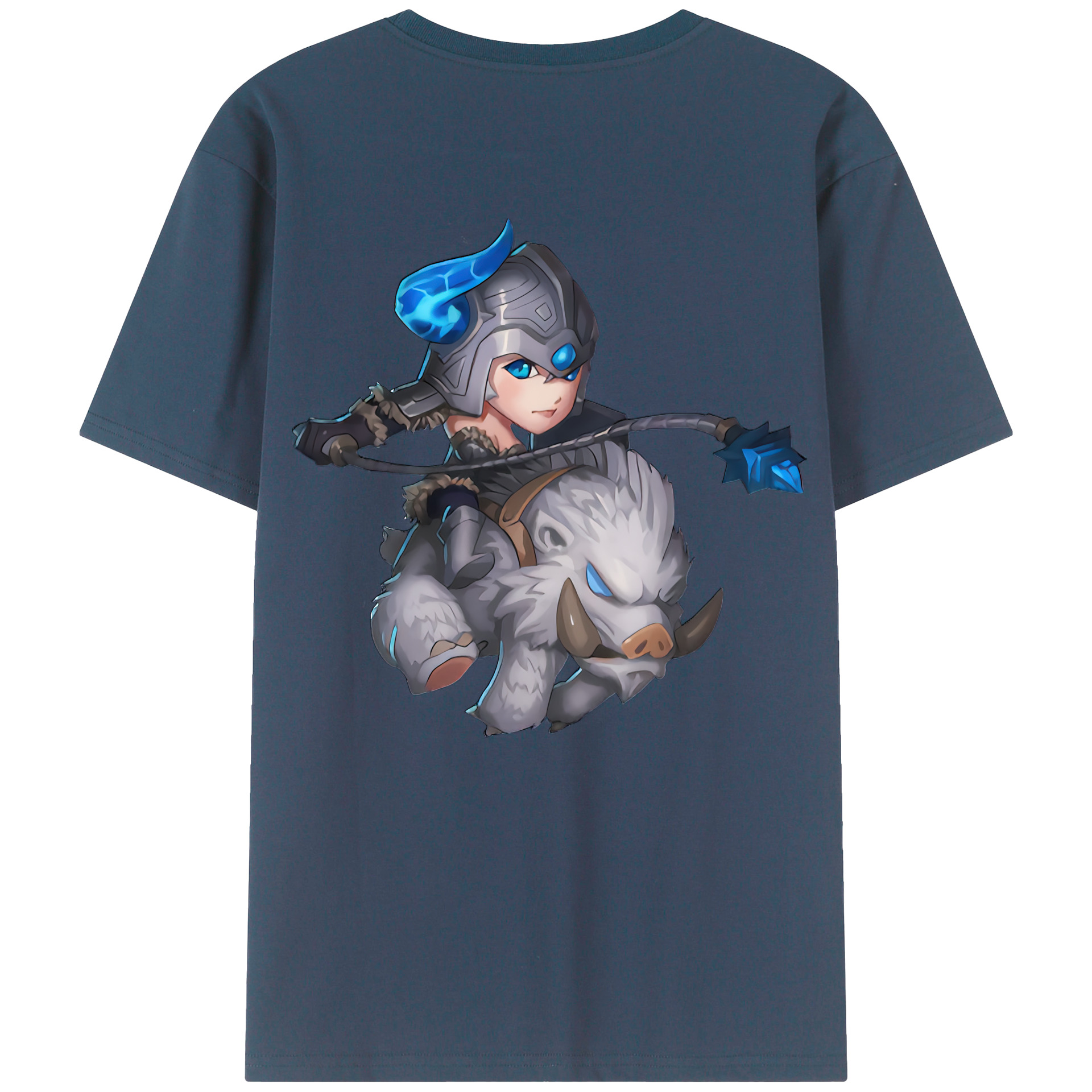 （画像用） リーグ・オブ・レジェンド League of Legends LOL 綿100％ メンズ半袖Tシャツ（バックプリント） 通気性