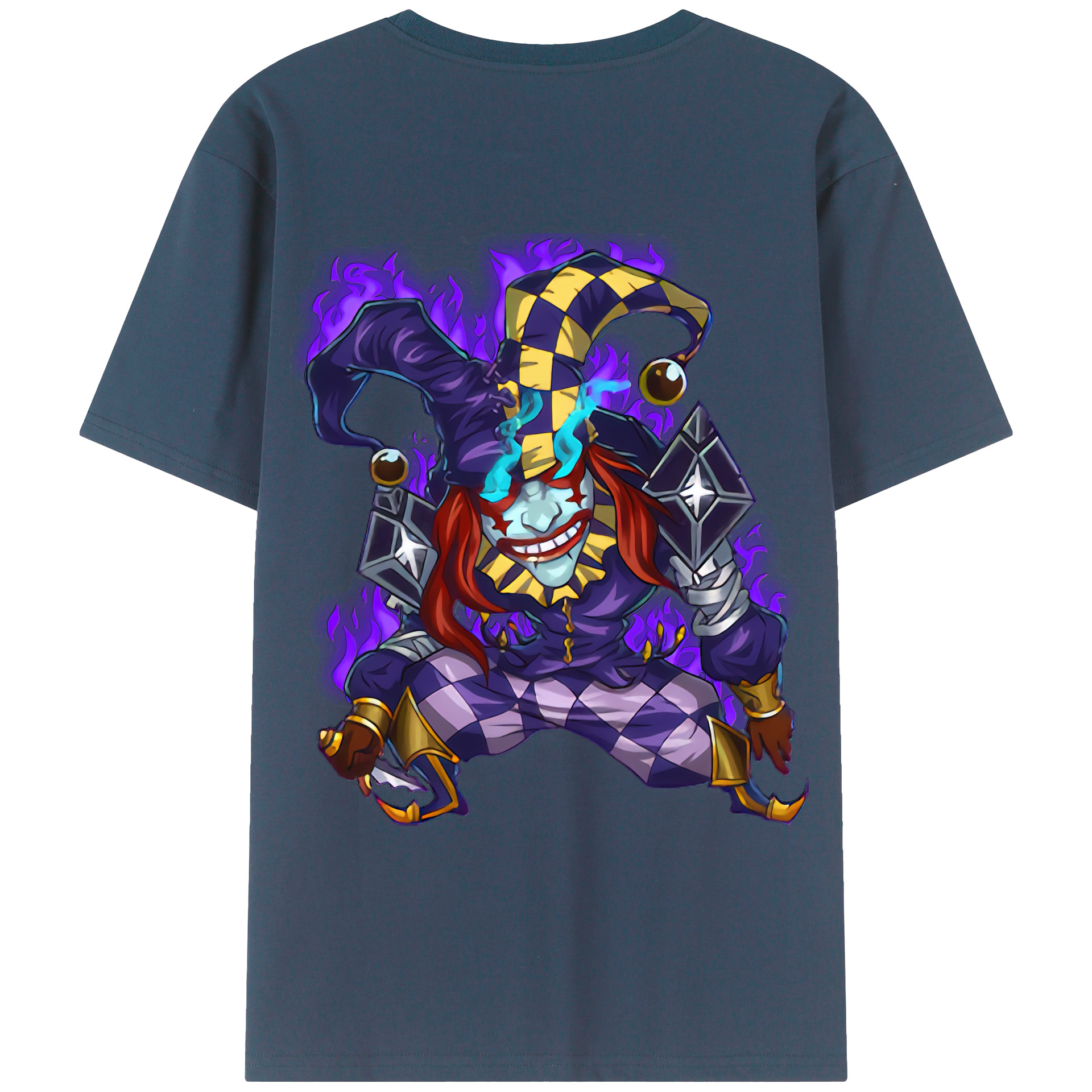 （画像用） リーグ・オブ・レジェンド League of Legends LOL 綿100％ メンズ半袖Tシャツ（バックプリント） 通気性