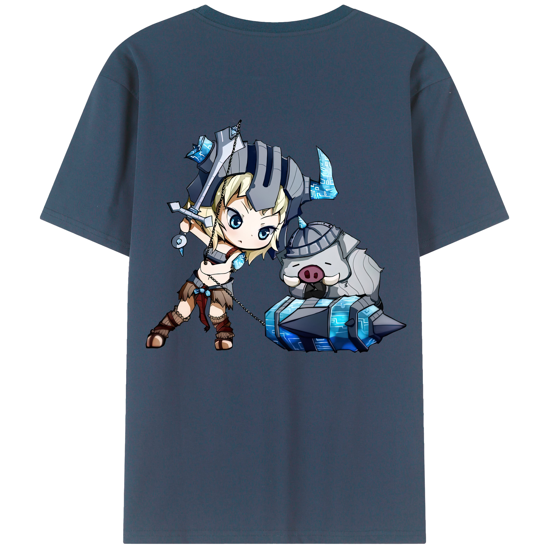 （画像用） リーグ・オブ・レジェンド League of Legends LOL 綿100％ メンズ半袖Tシャツ（バックプリント） 通気性