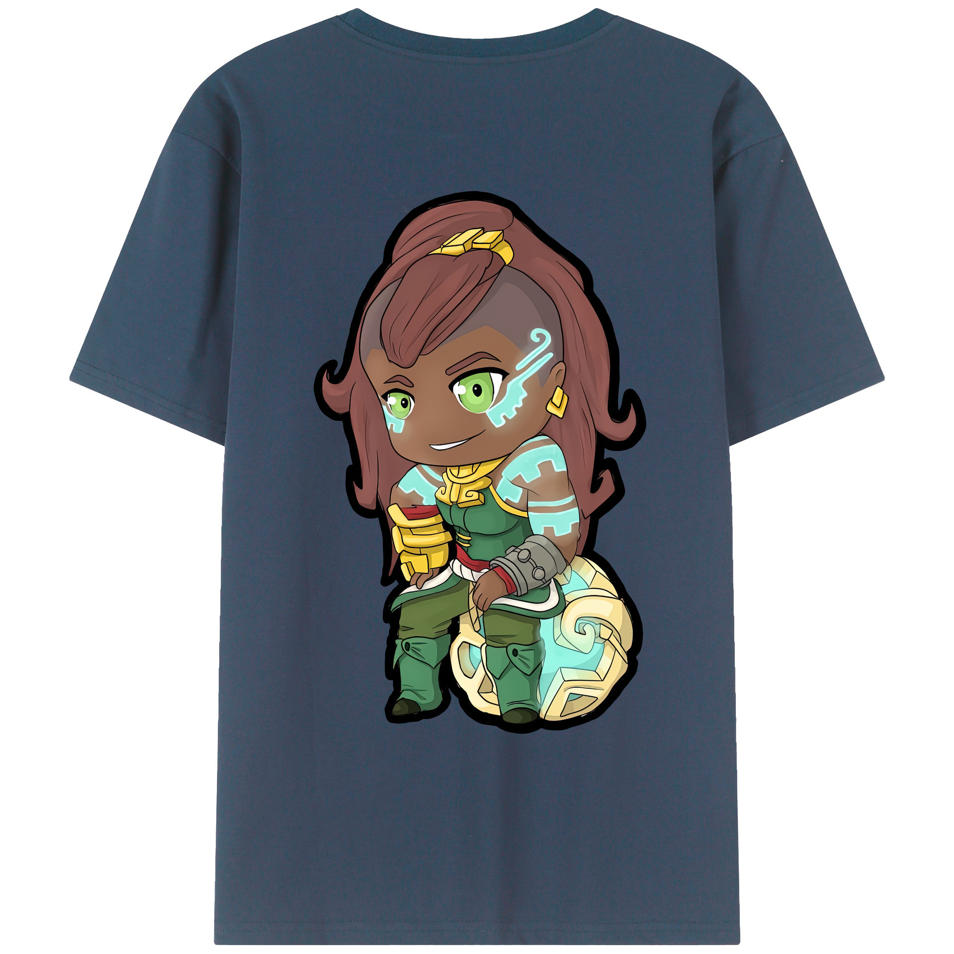 （画像用） リーグ・オブ・レジェンド League of Legends LOL 綿100％ メンズ半袖Tシャツ（バックプリント） 通気性