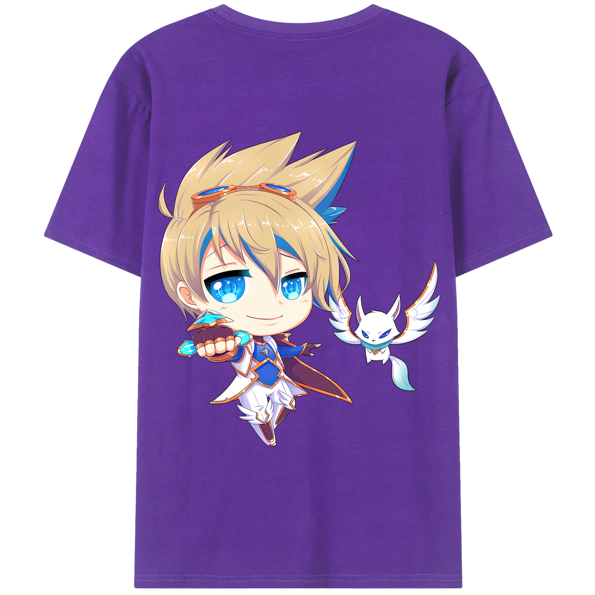 リーグ・オブ・レジェンド League of Legends LOL 綿100％ メンズ半袖Tシャツ（バックプリント） 通気性