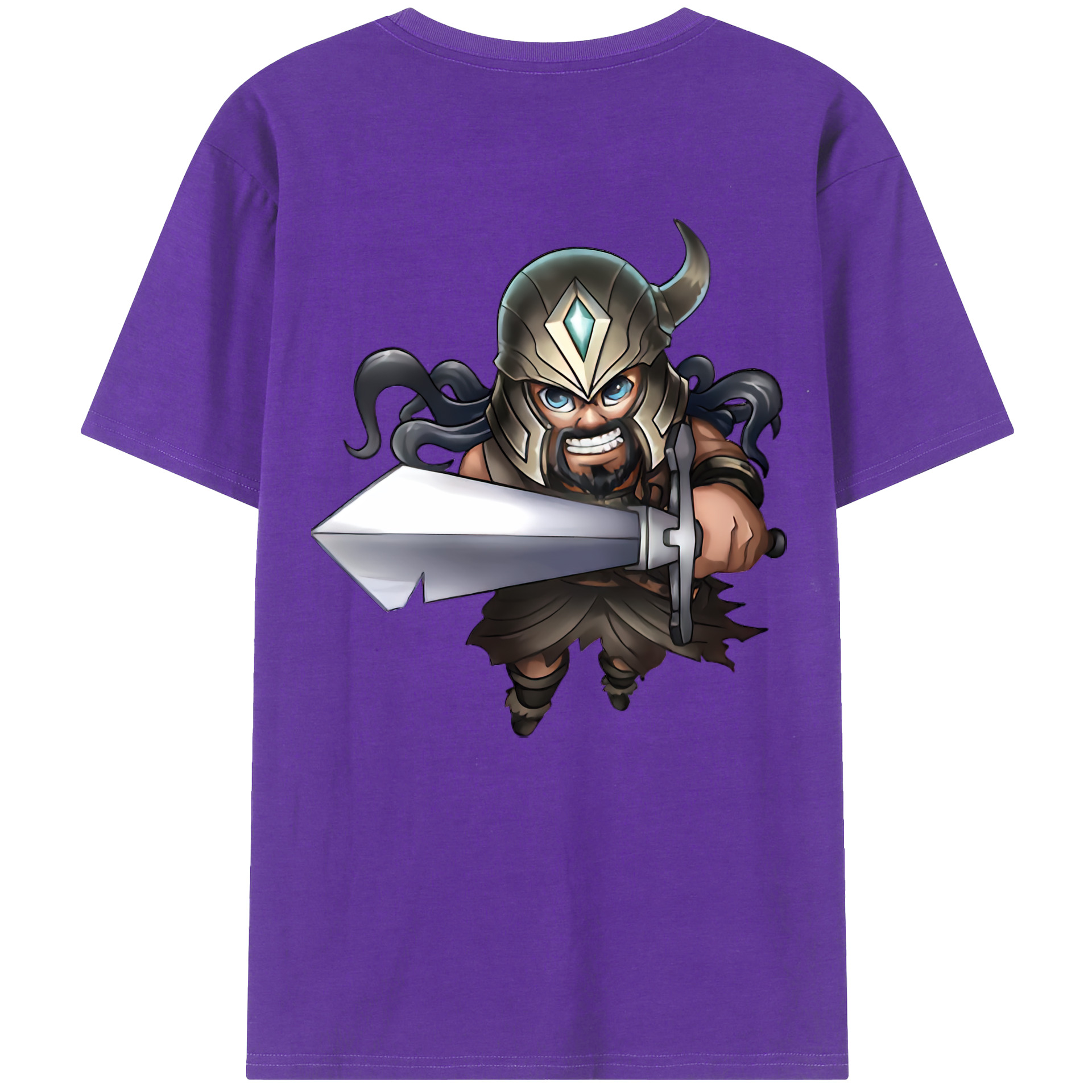（画像用） リーグ・オブ・レジェンド League of Legends LOL 綿100％ メンズ半袖Tシャツ（バックプリント） 通気性