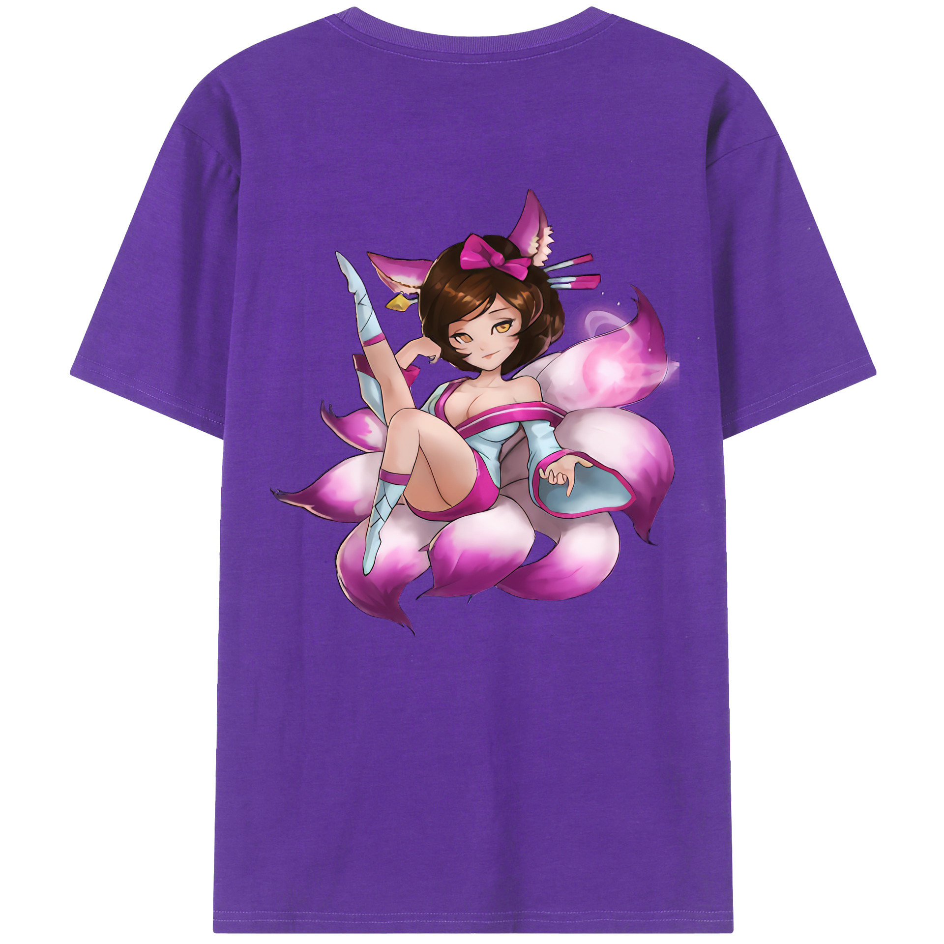 （画像用） リーグ・オブ・レジェンド League of Legends LOL 綿100％ メンズ半袖Tシャツ（バックプリント） 通気性